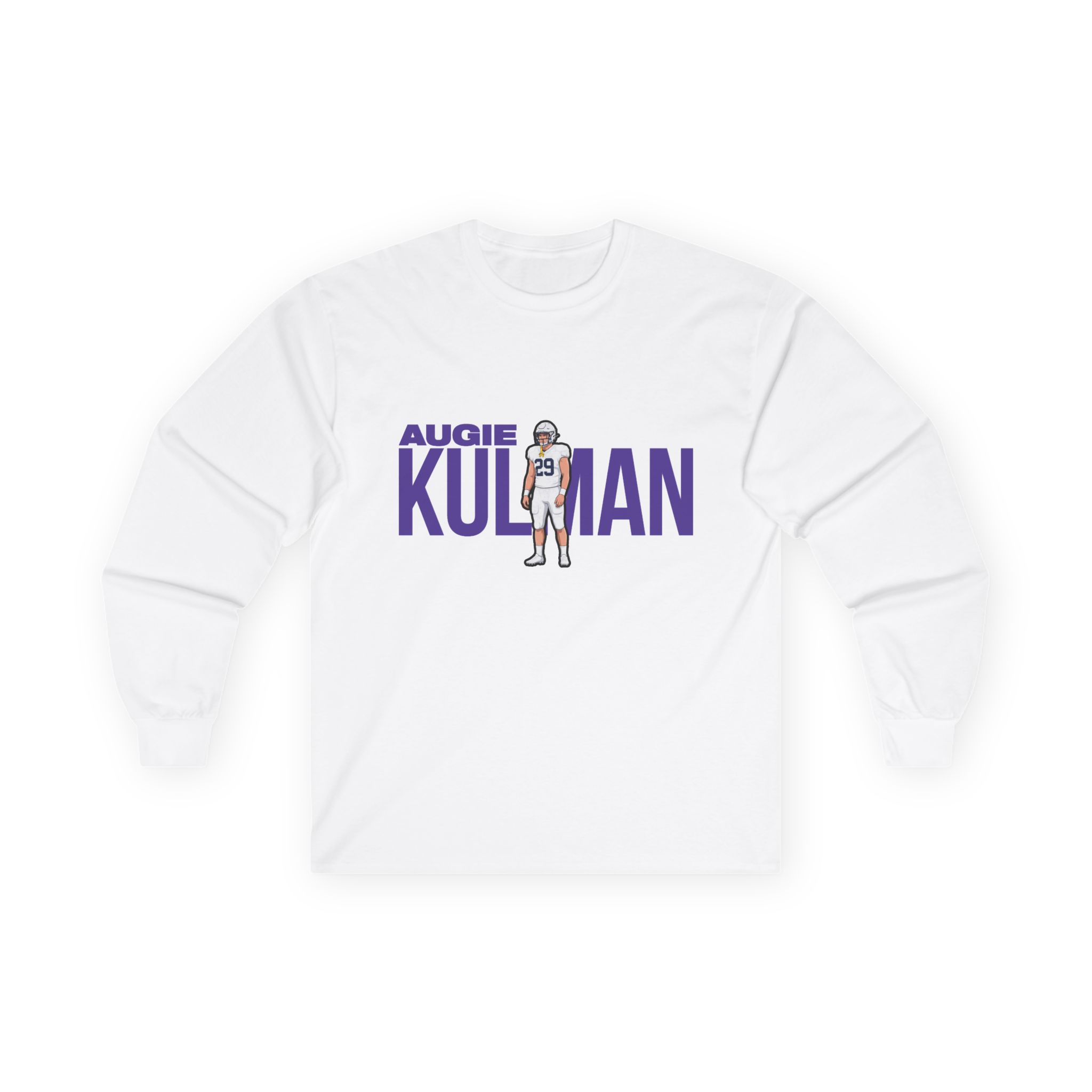 Long Sleeve Tee — character_player_name in White