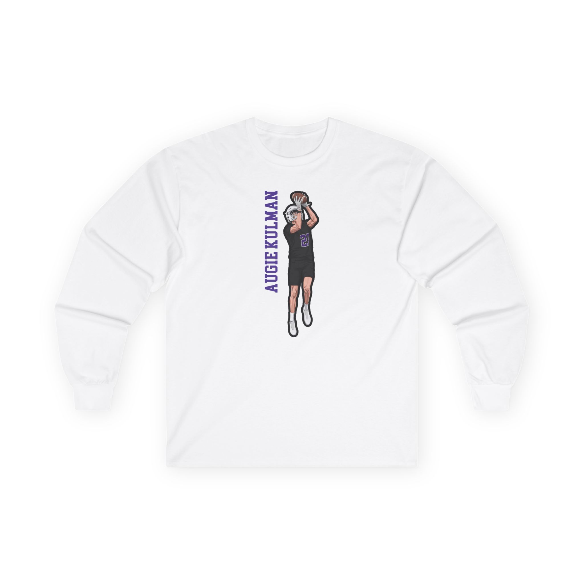 Long Sleeve Tee — character_name_vertical in White