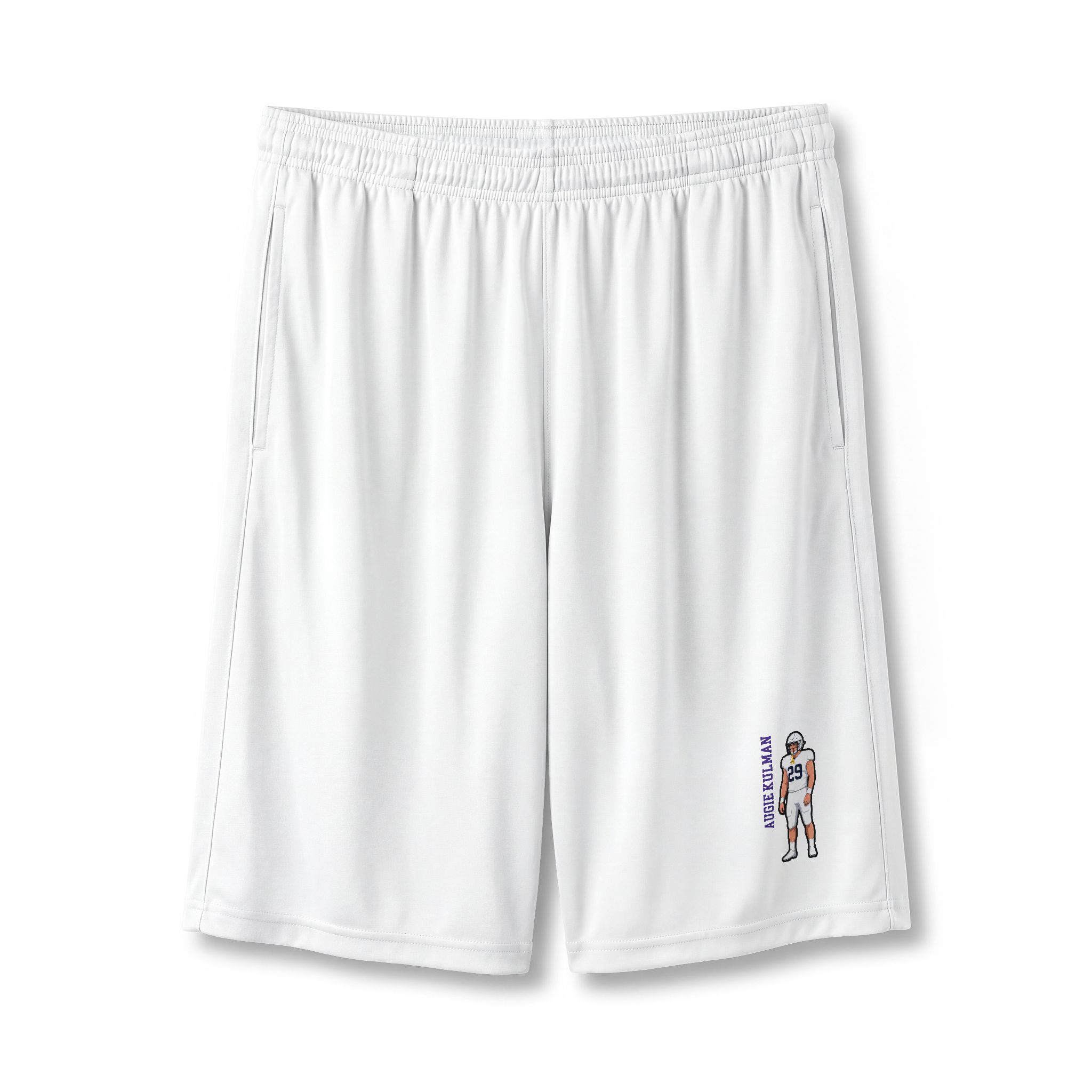 Shorts — character_name_vertical in White