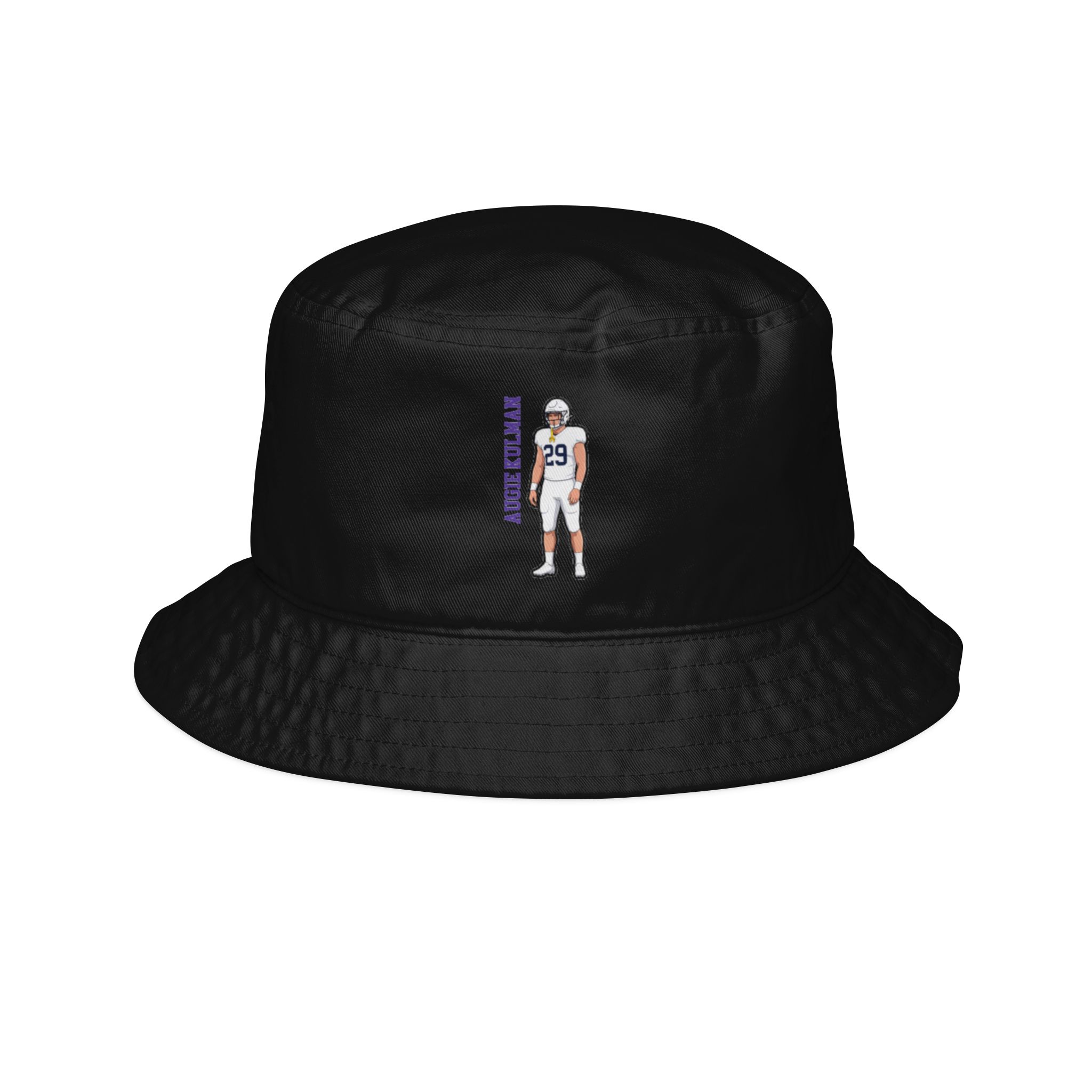 Bucket Hat — character_name_vertical in Black
