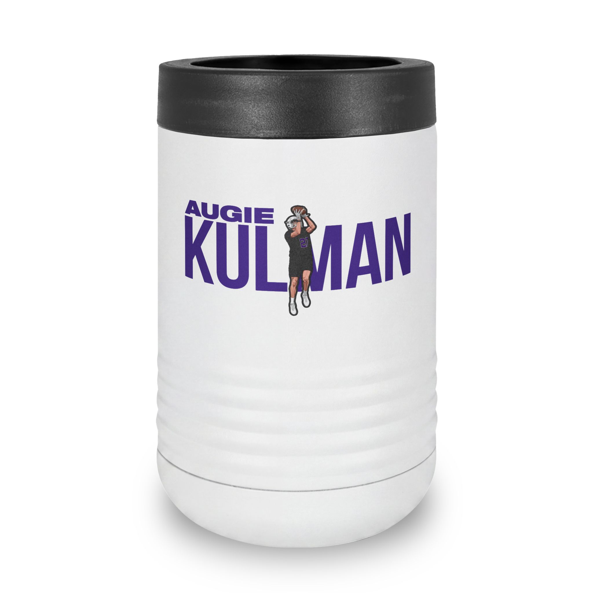 Stainless Can Cooler — character_player_name in White