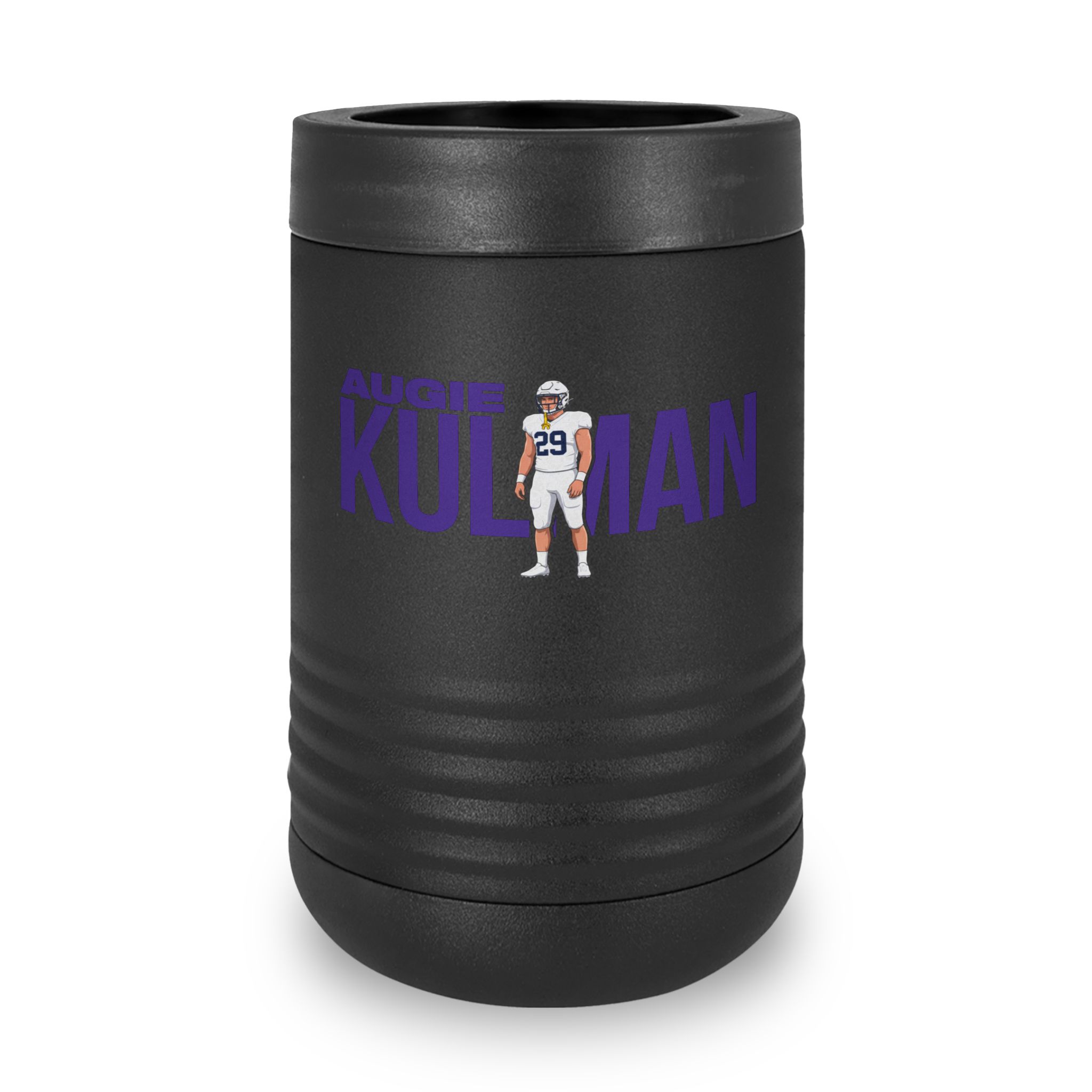 Stainless Can Cooler — character_player_name in Black