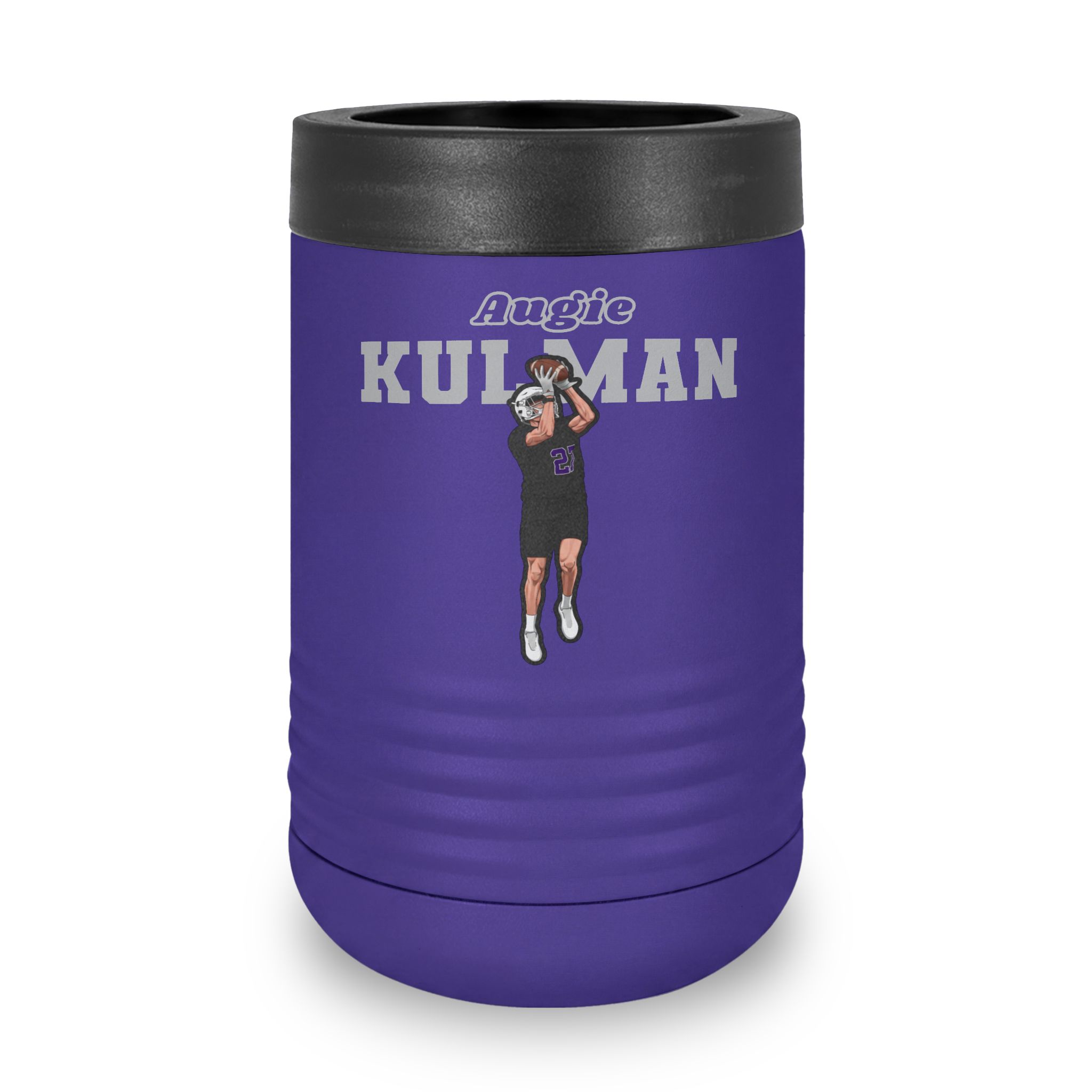Stainless Can Cooler — character_name_arch in Purple