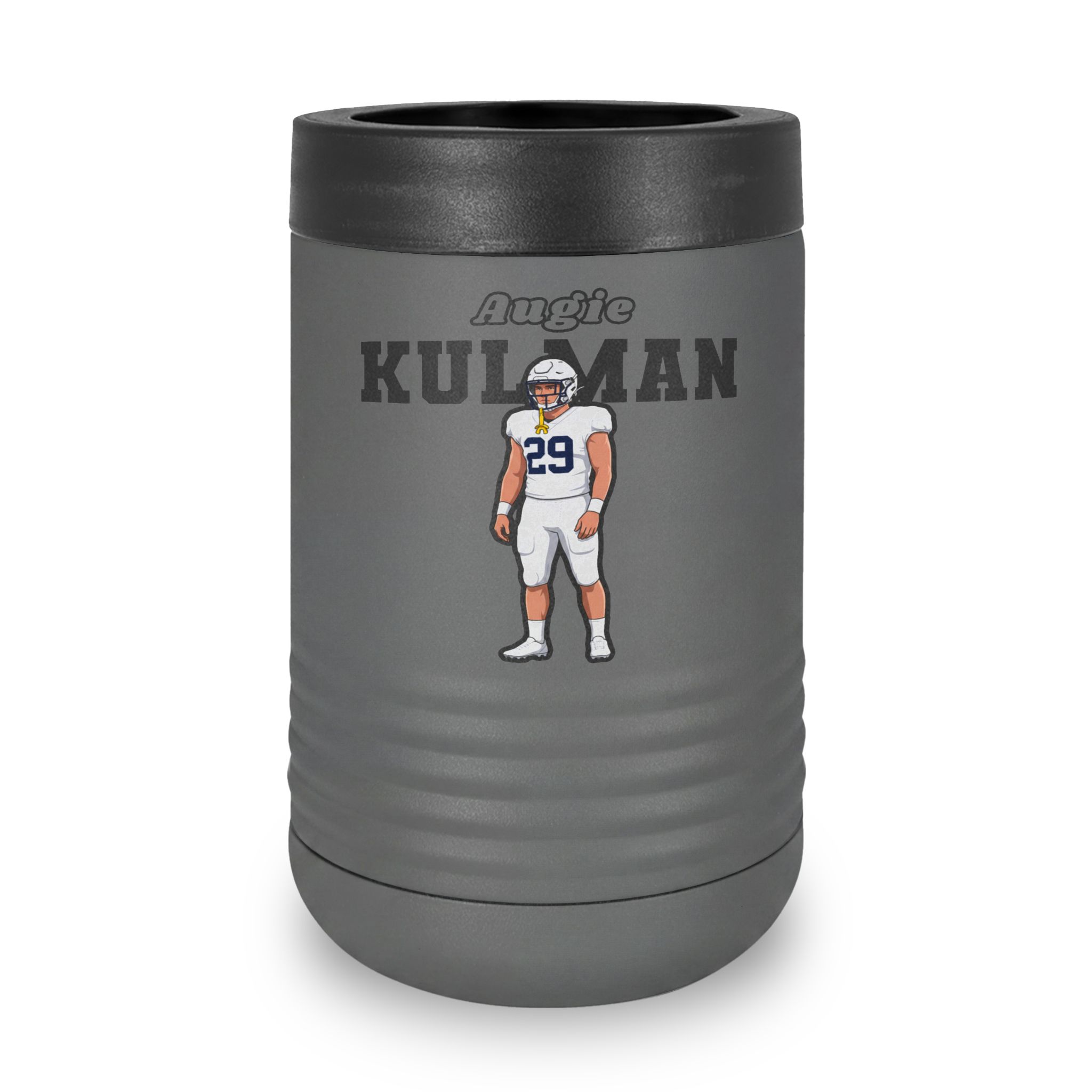 Stainless Can Cooler — character_name_arch in Grey