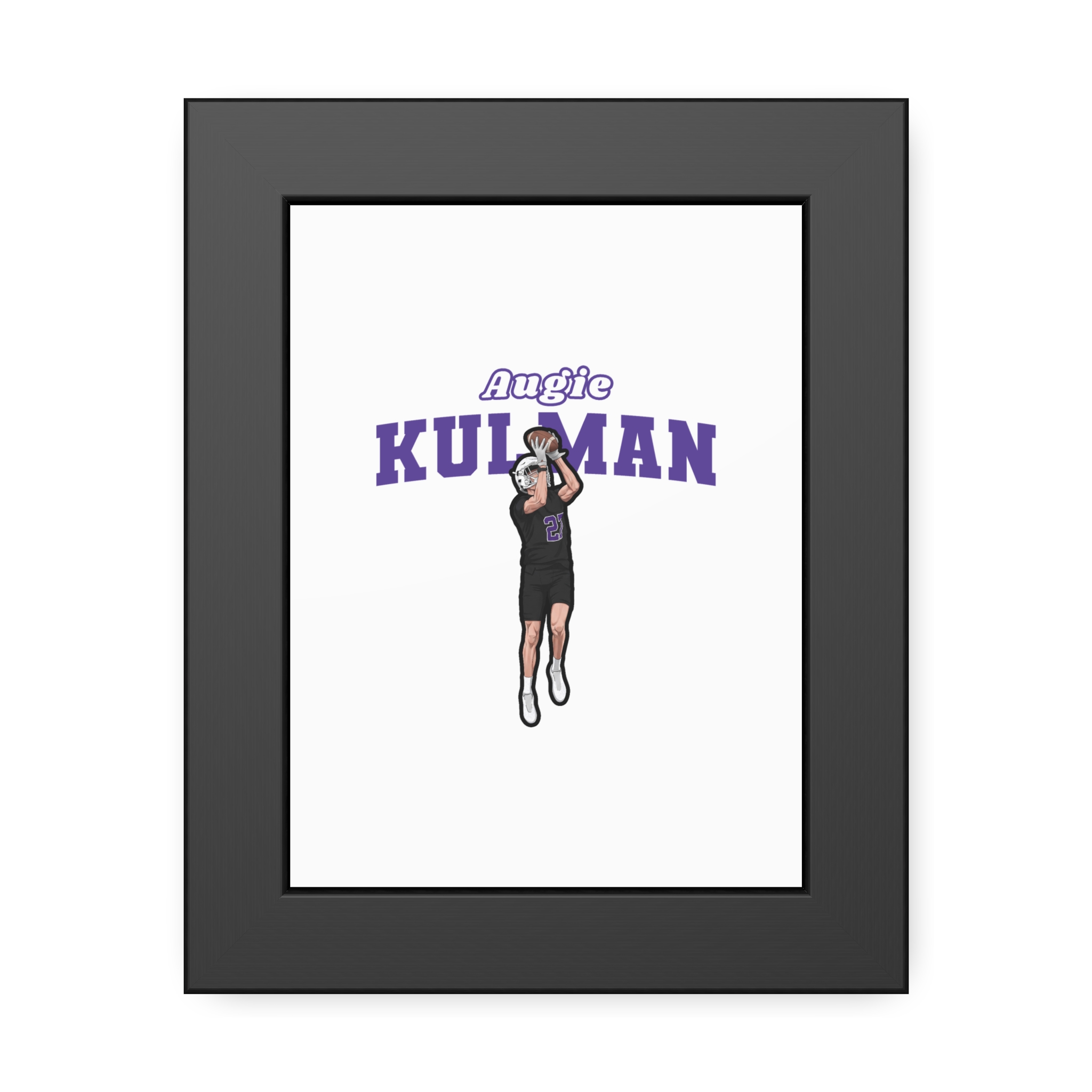 Framed Poster — character_name_arch in Black