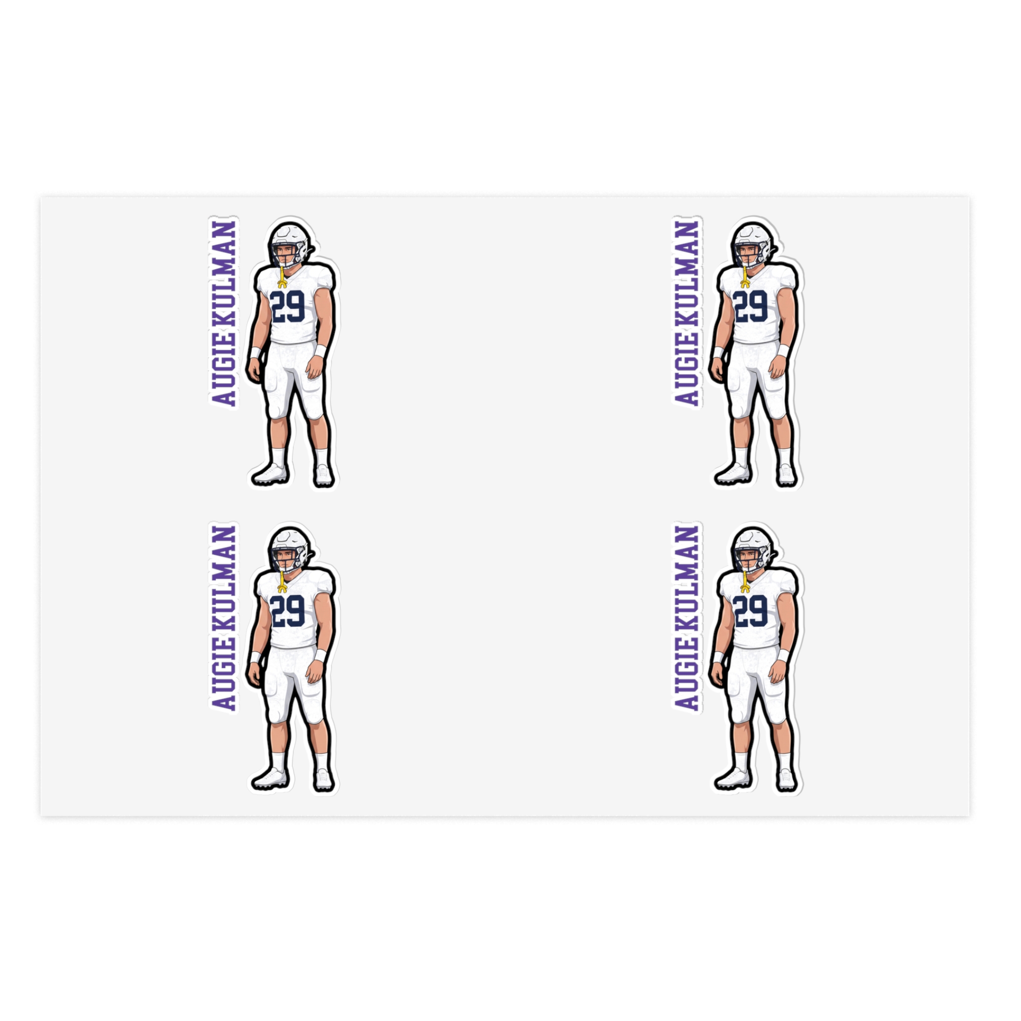 Sticker Sheet — character_name_vertical in Classic