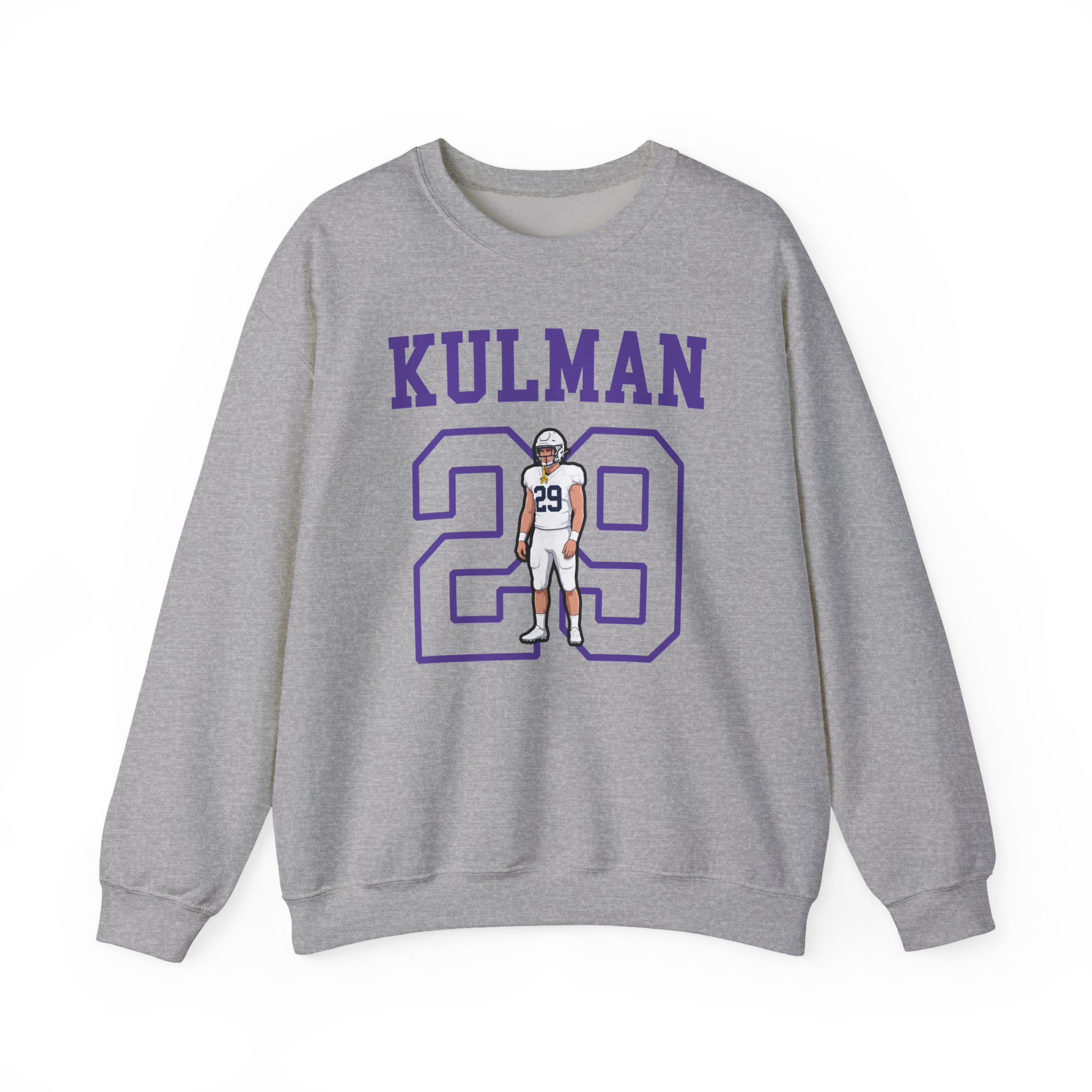Crewneck Sweatshirt — character_shirsey in Grey