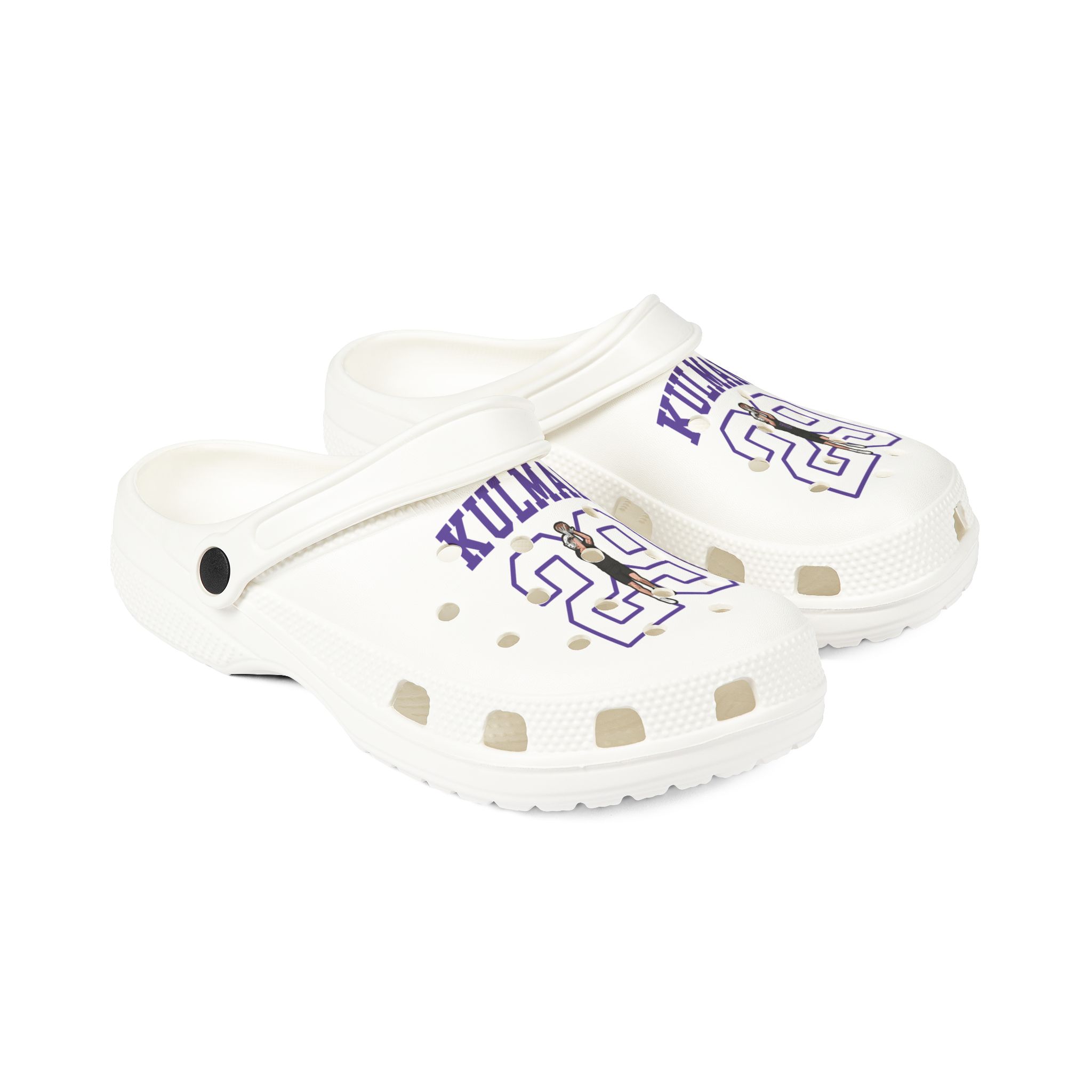 Rubber Clogs — character_shirsey in White