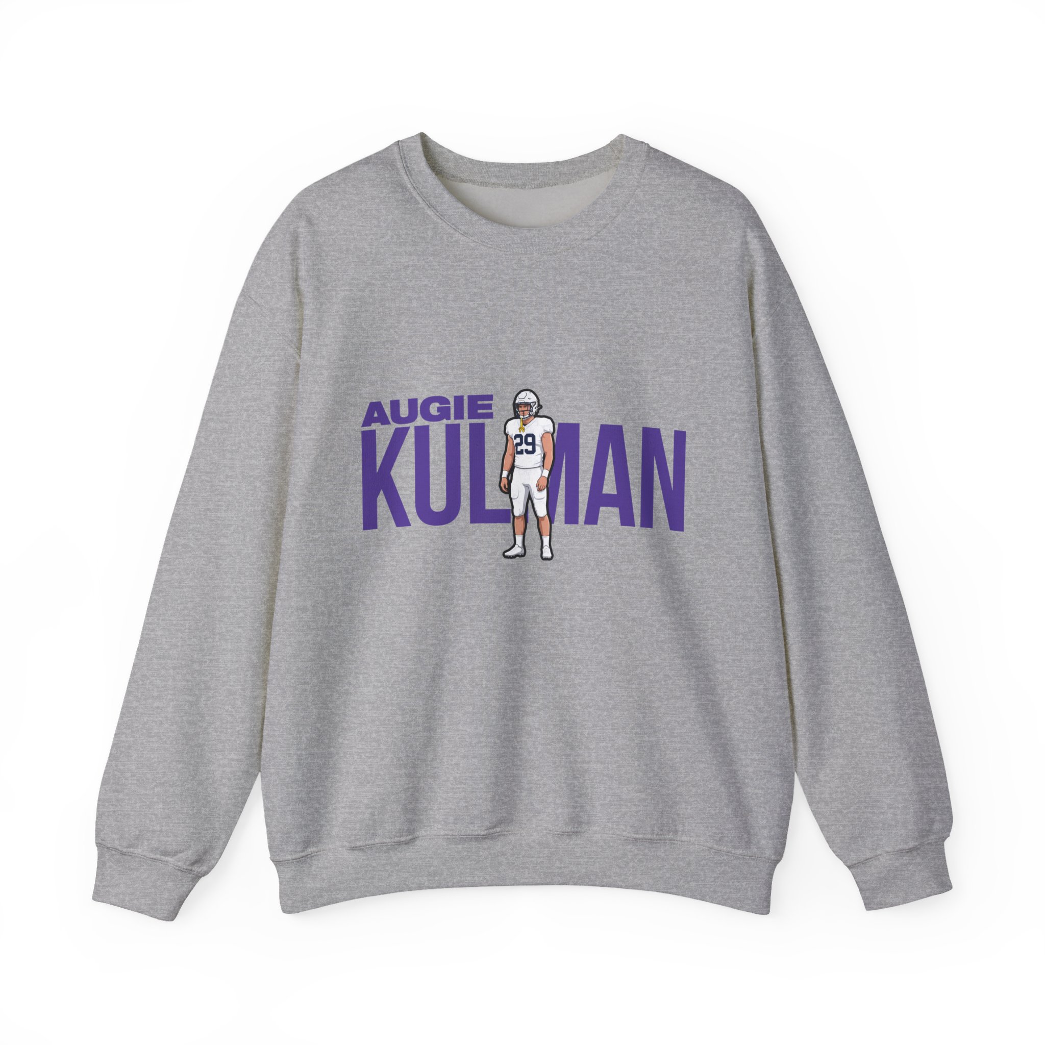 Crewneck Sweatshirt — character_player_name in Grey