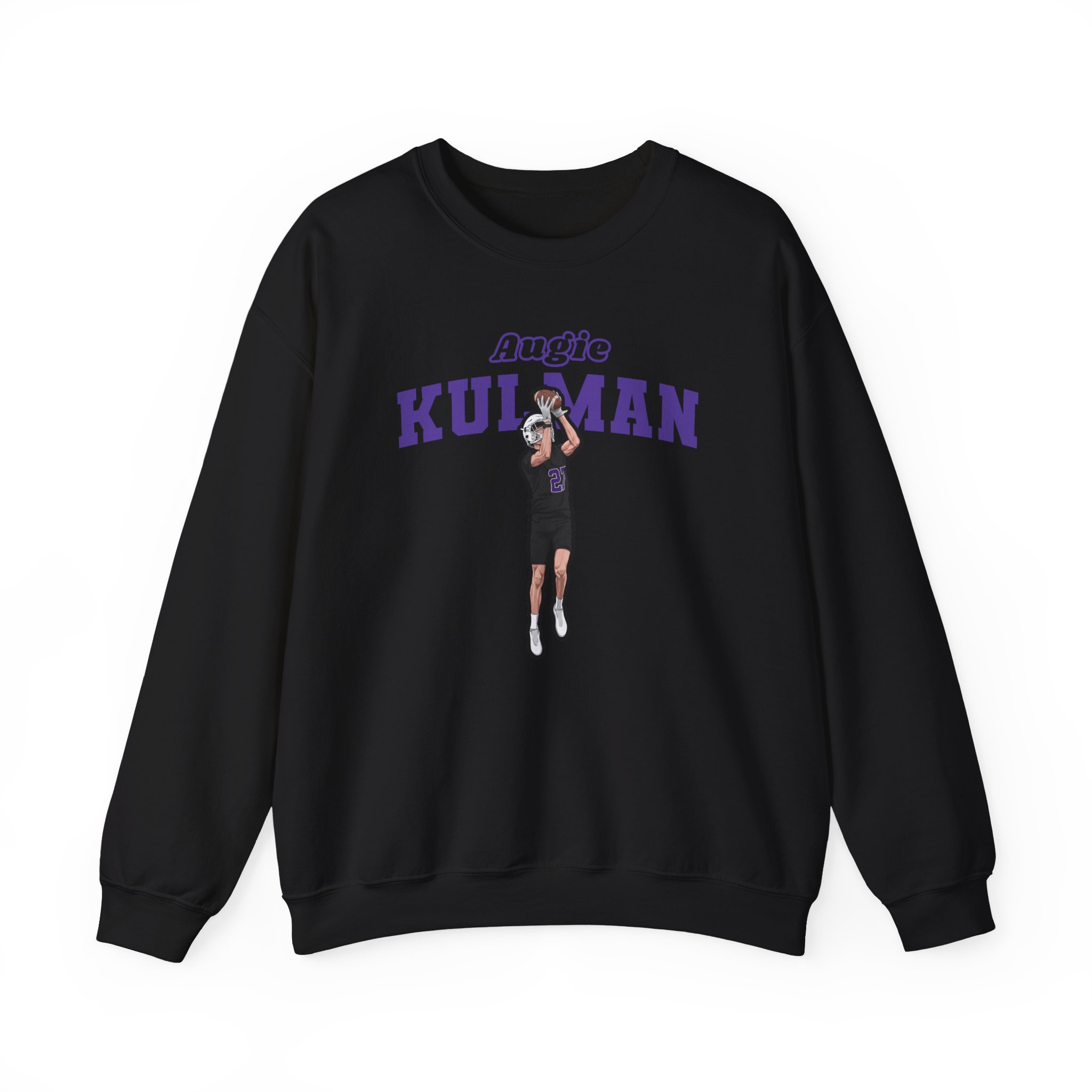 Crewneck Sweatshirt — character_name_arch in Black