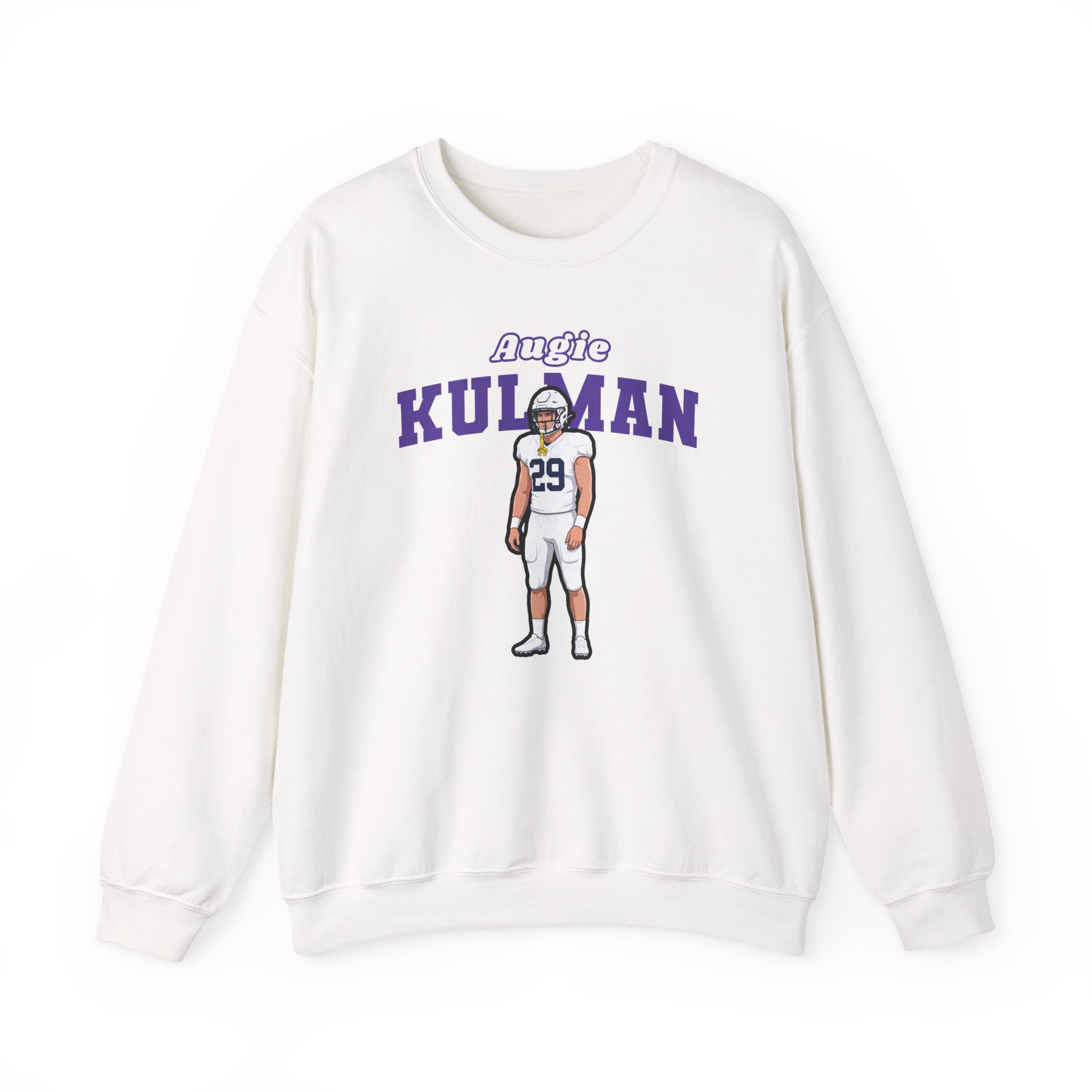 Crewneck Sweatshirt — character_name_arch in White
