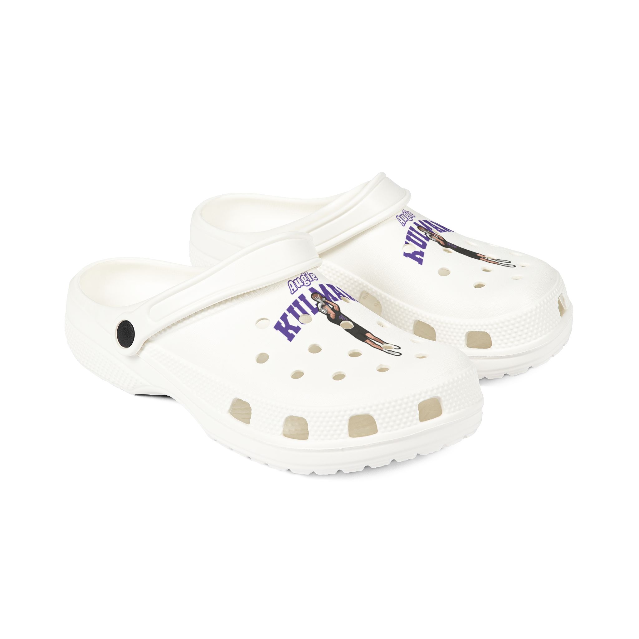 Rubber Clogs — character_name_arch in White