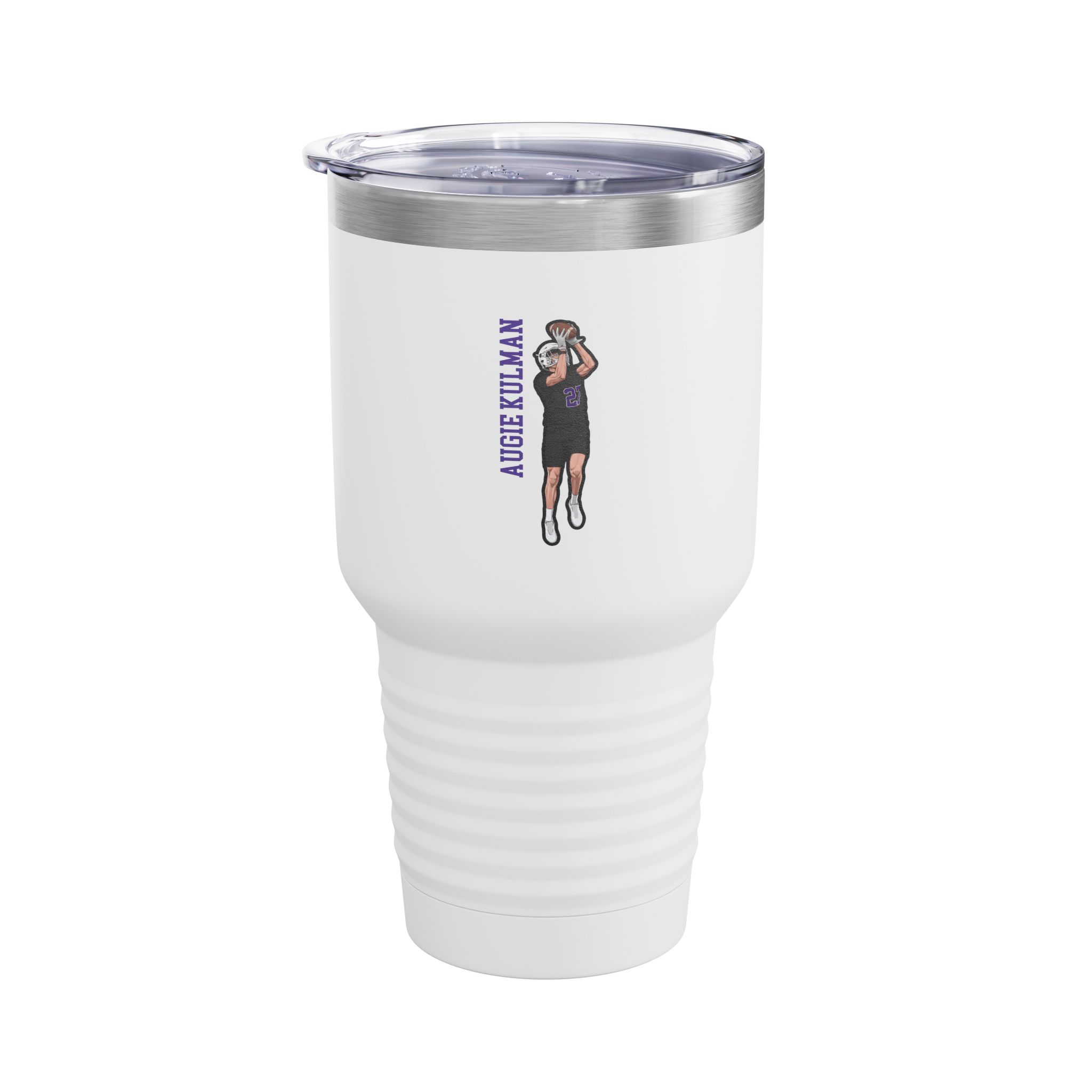30oz Tumbler — character_name_vertical in White