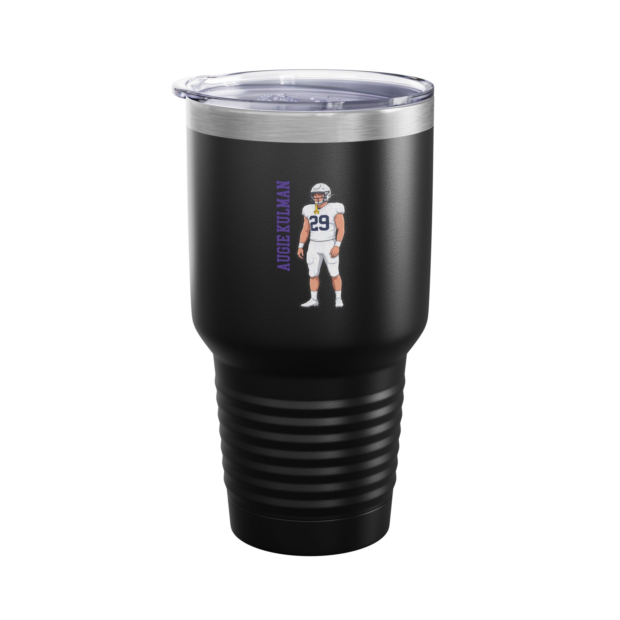 30oz Tumbler — character_name_vertical in Black