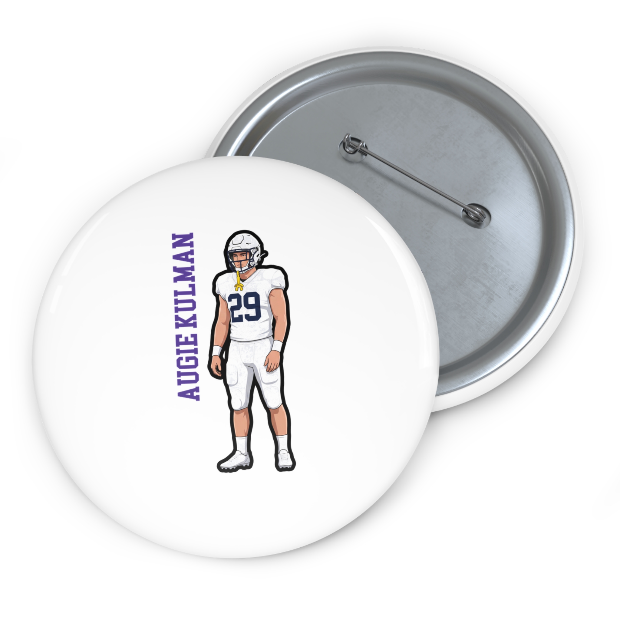 Game Day Pin — character_name_vertical in Classic
