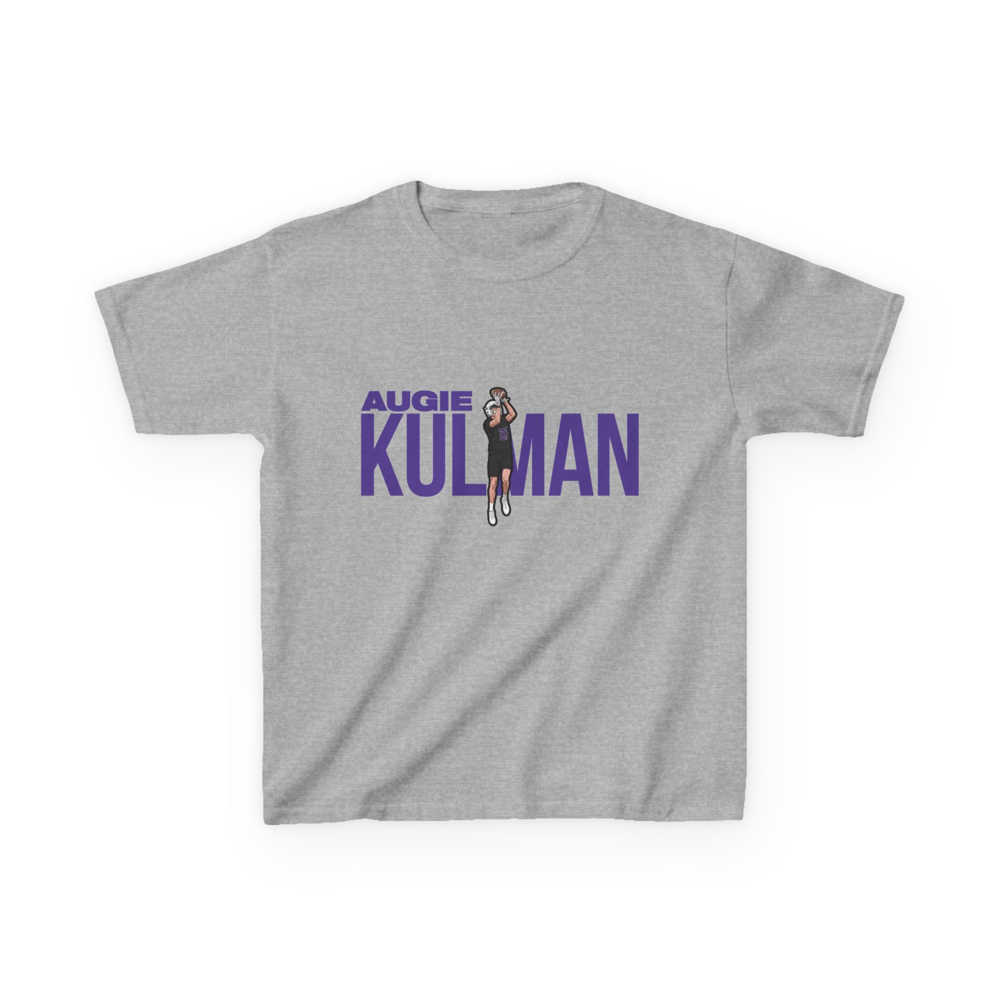 Youth Tee — character_player_name in Grey