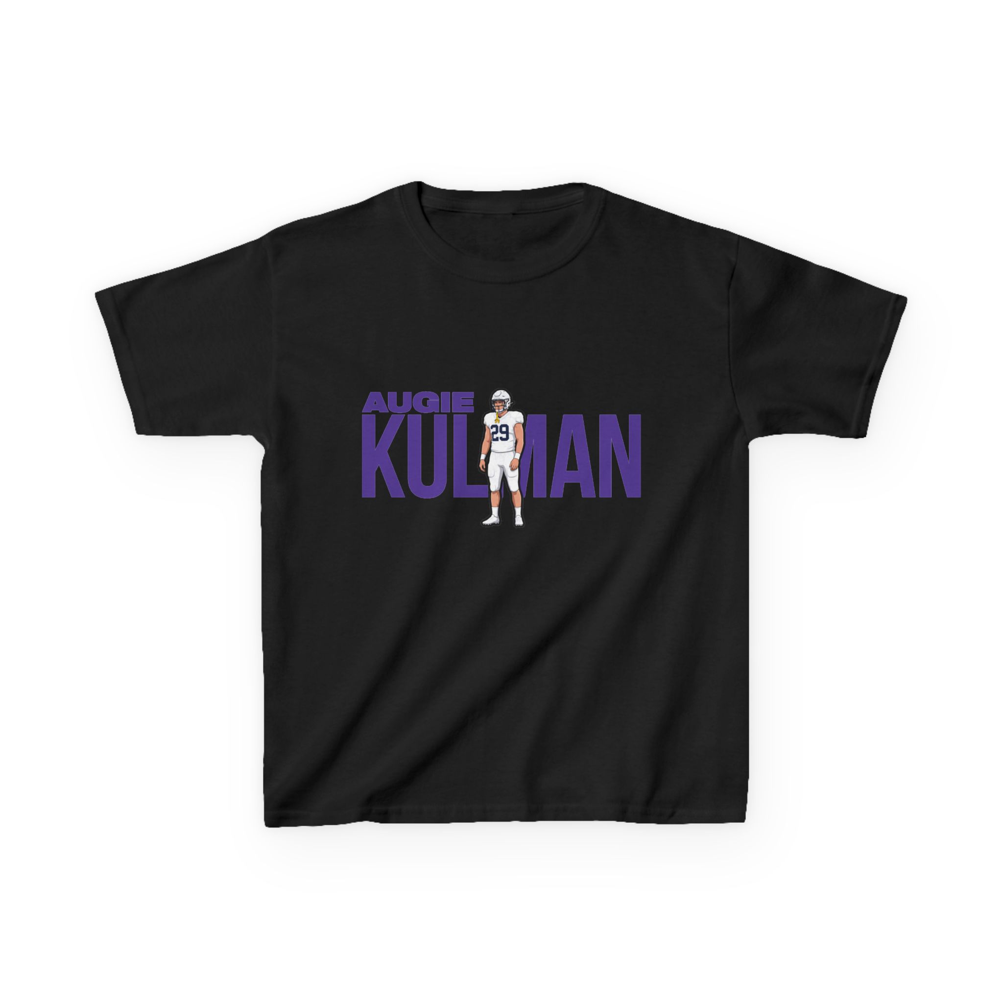 Youth Tee — character_player_name in Black