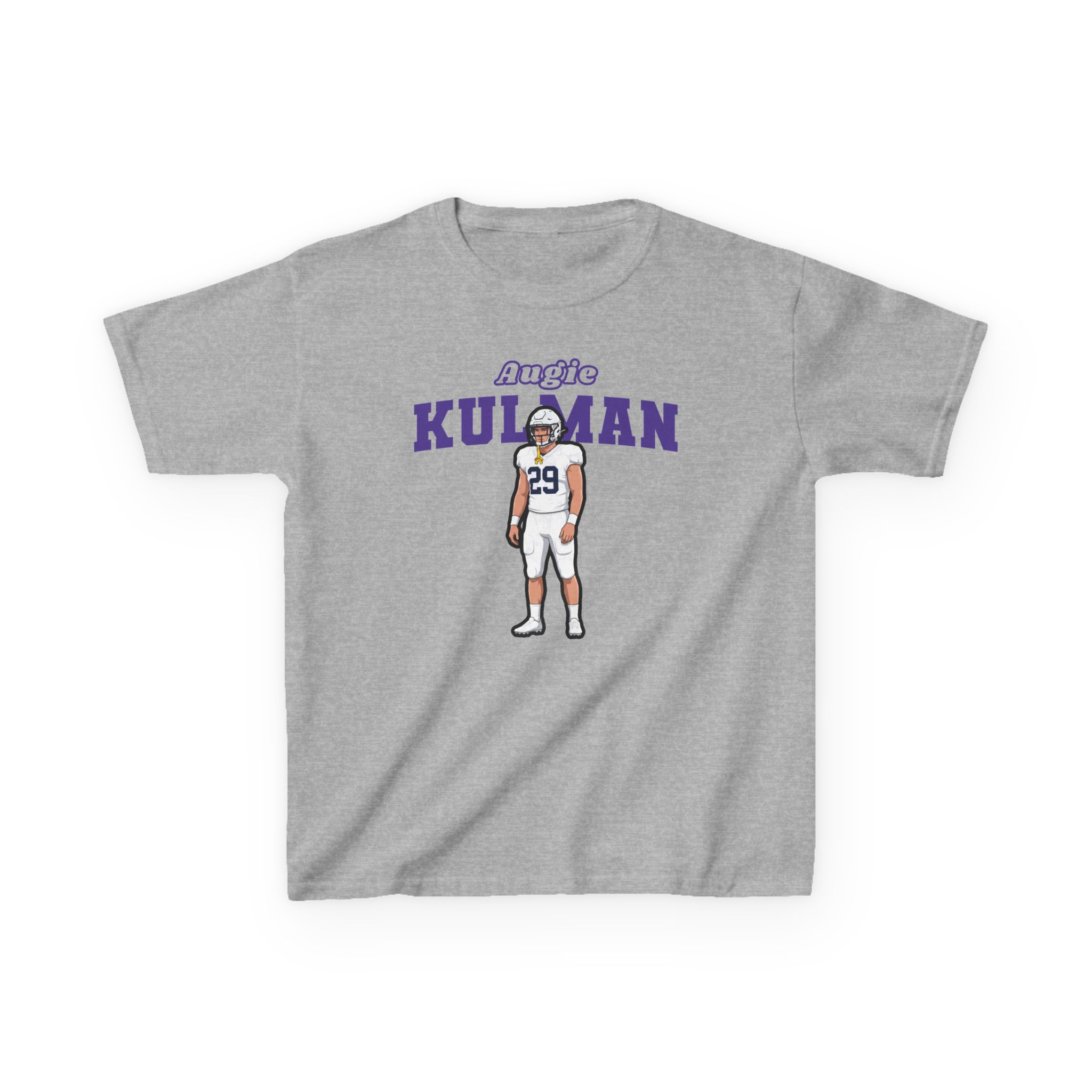 Youth Tee — character_name_arch in Grey