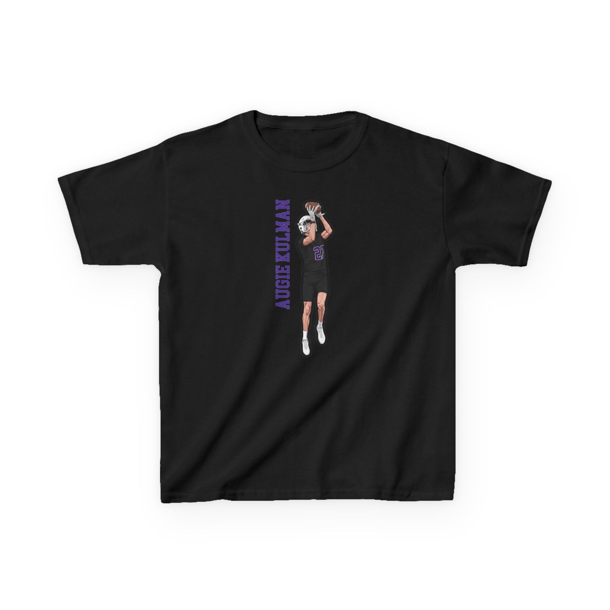 Youth Tee — character_name_vertical in Black