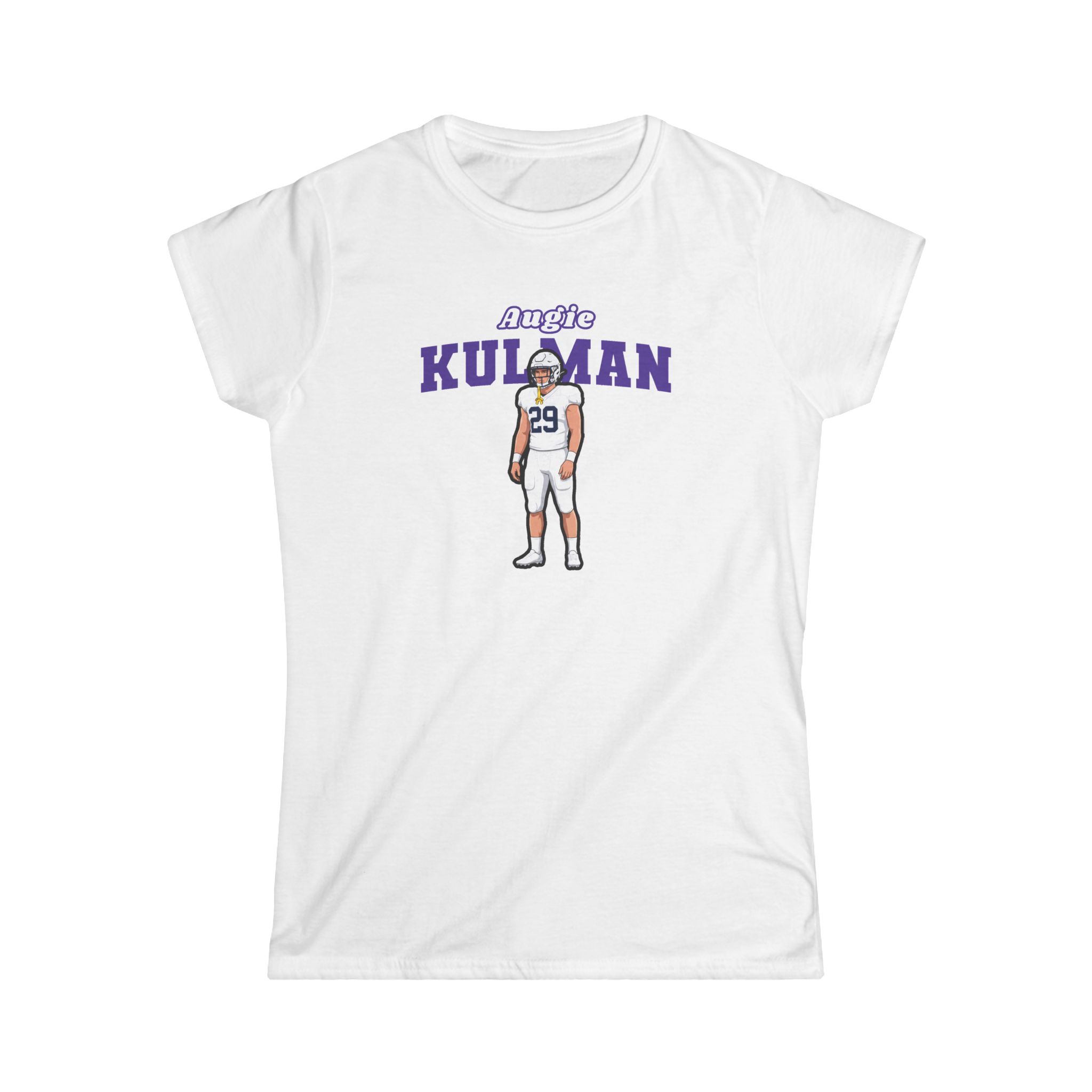 Women's Softstyle Tee — character_name_arch in White