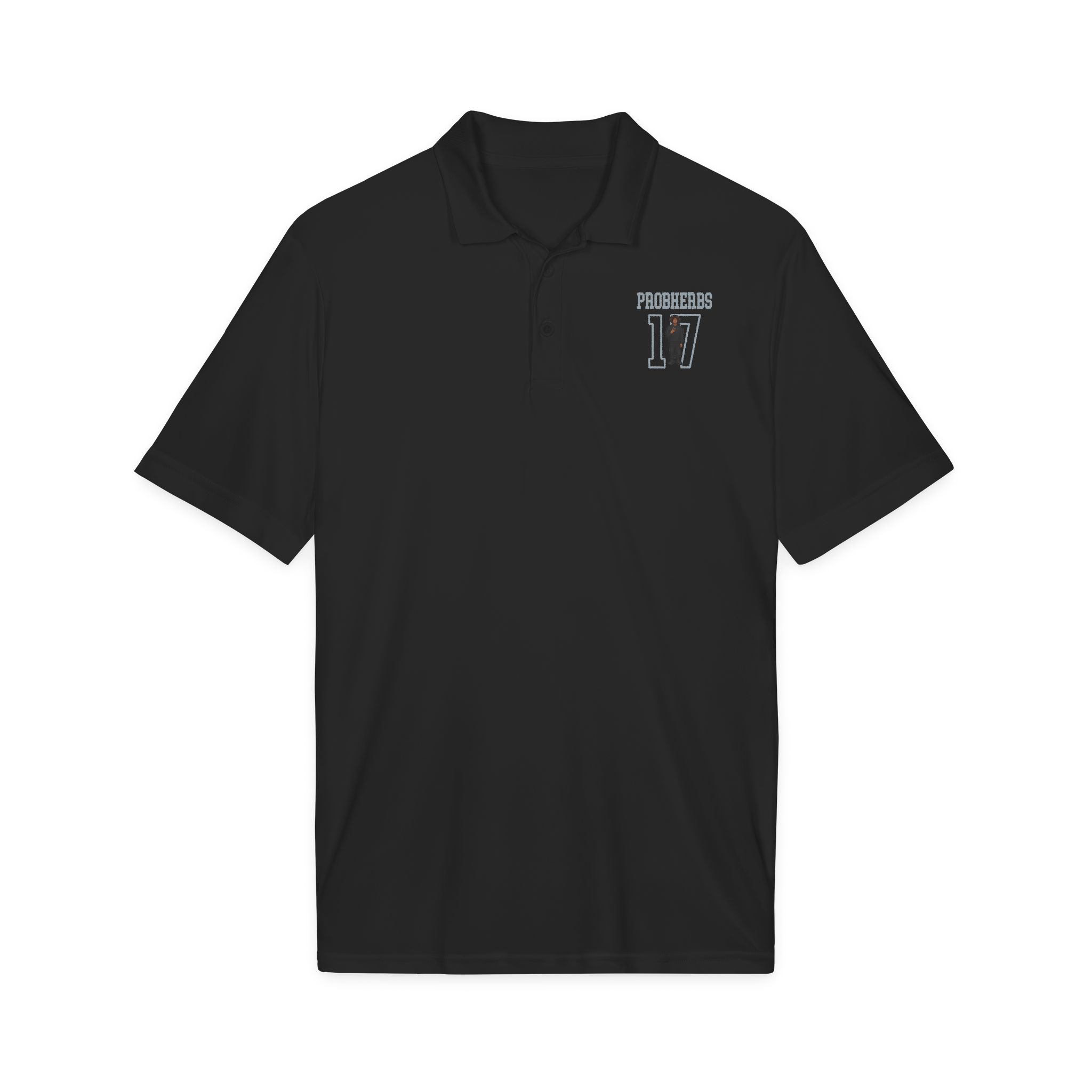 Polo — character_shirsey in Black