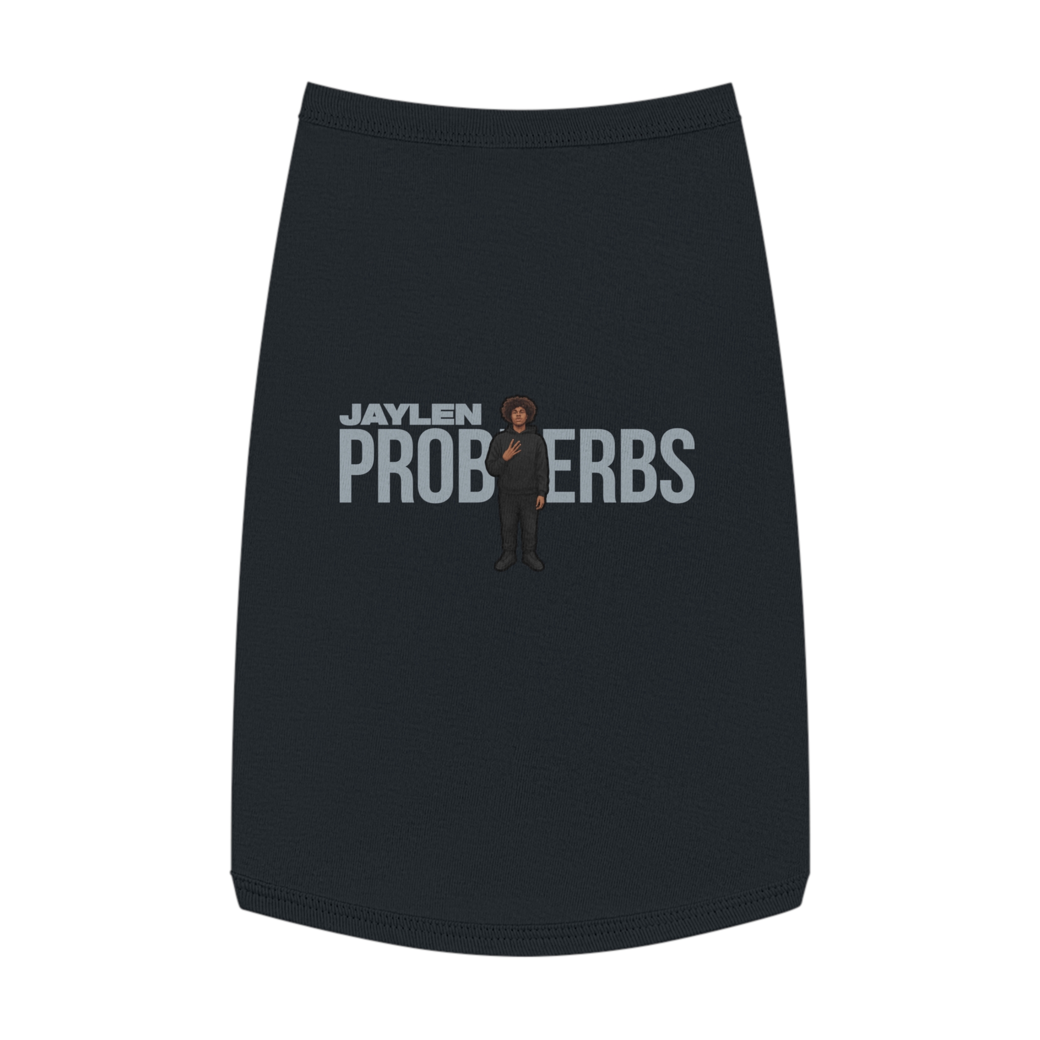 Pet Tank Top — character_player_name in Black
