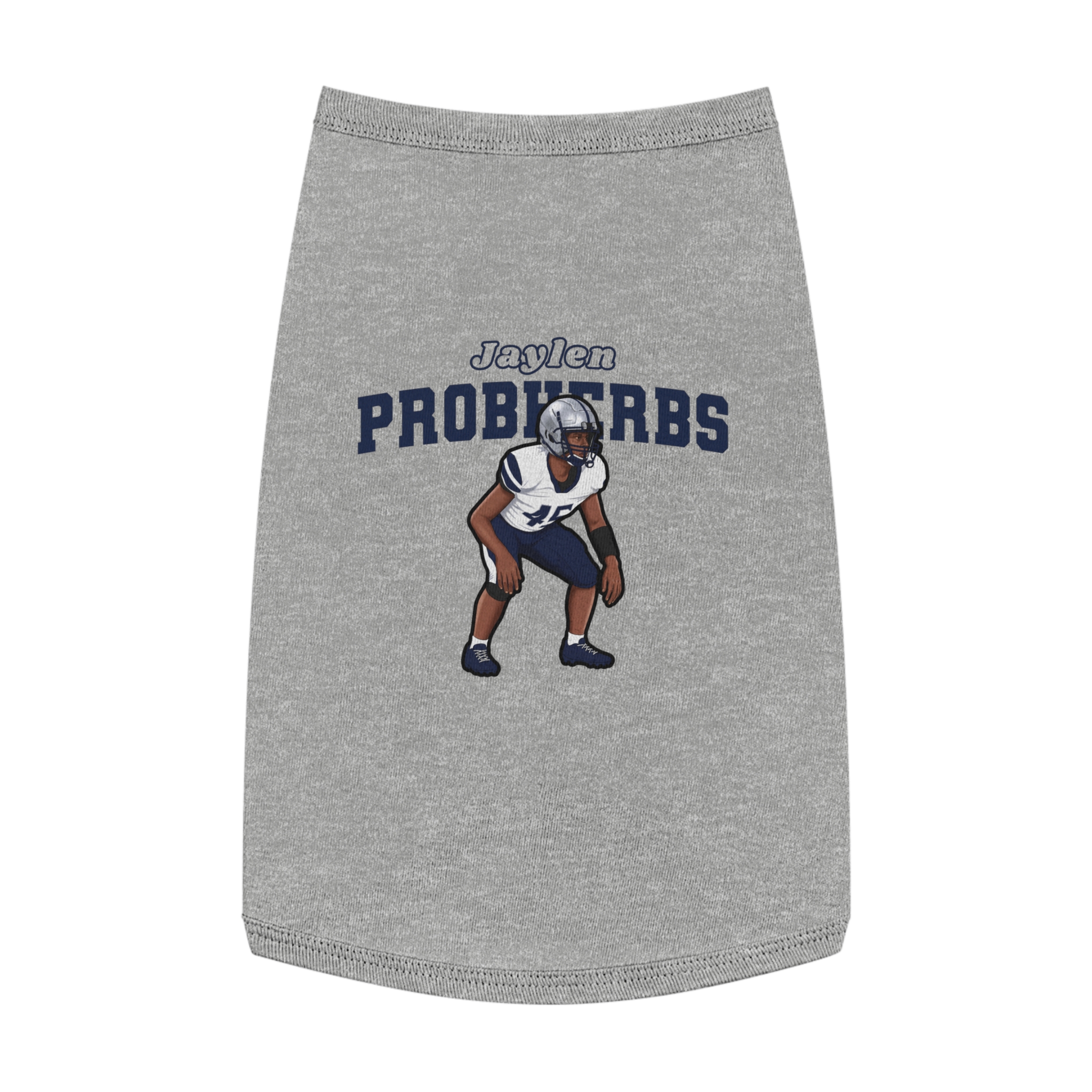 Pet Tank Top — character_name_arch in White