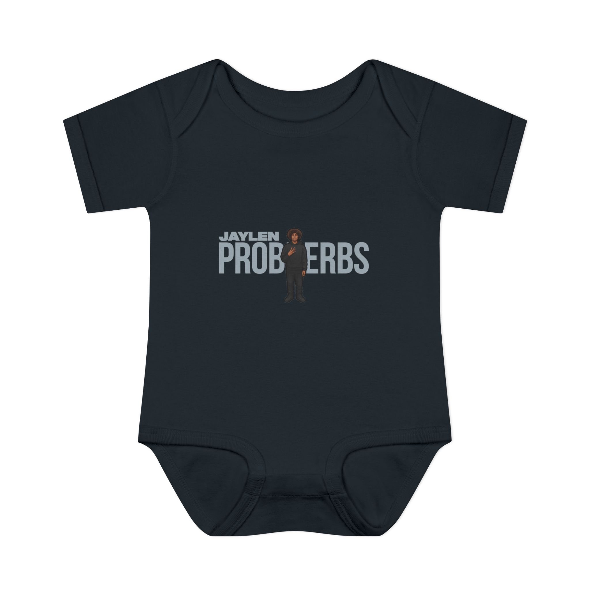 Baby Onesie — character_player_name in Black