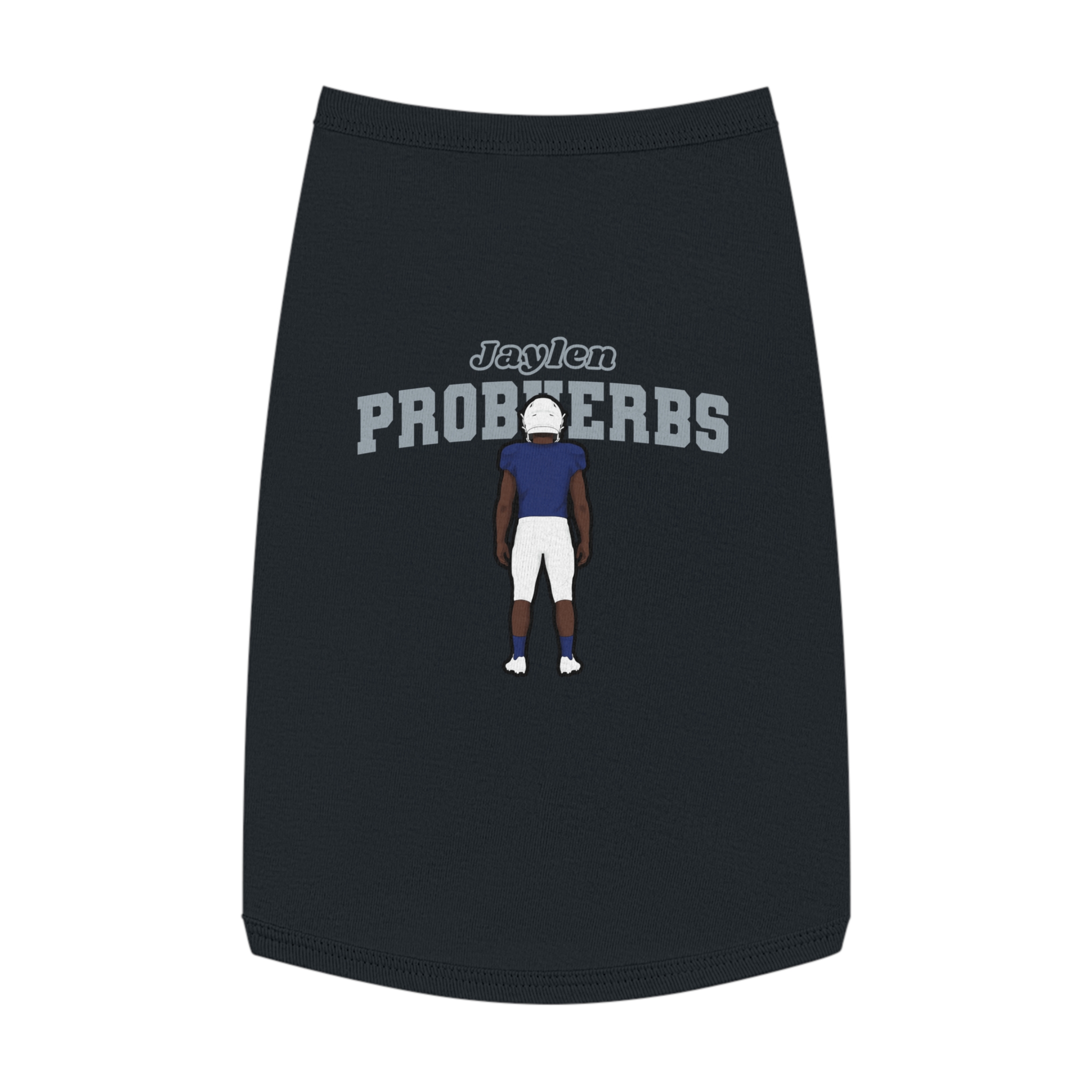 Pet Tank Top — character_name_arch in Black