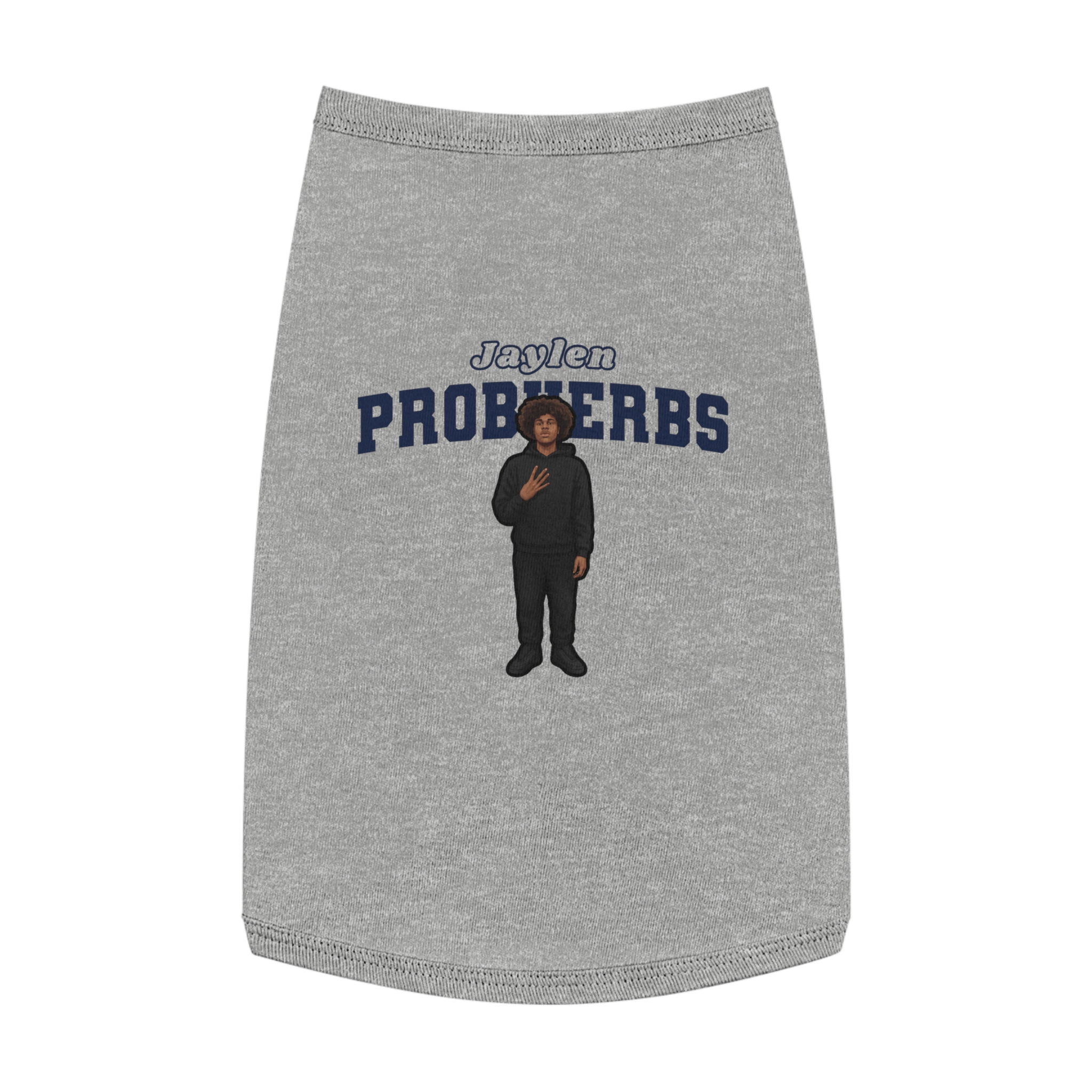 Pet Tank Top — character_name_arch in White
