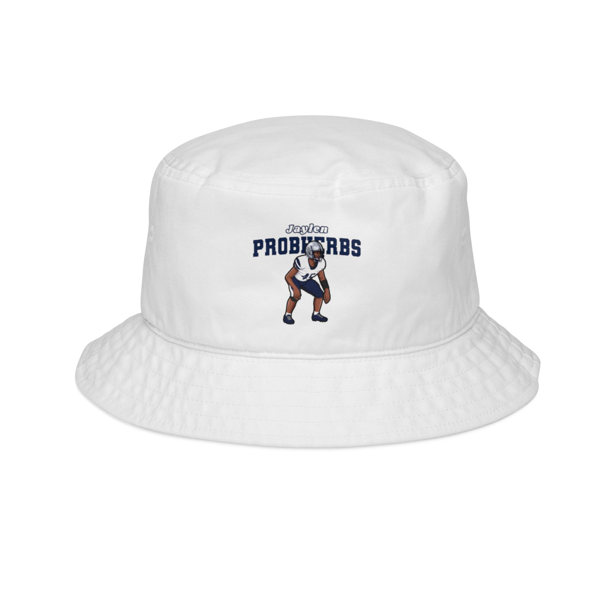 Bucket Hat — character_name_arch in White