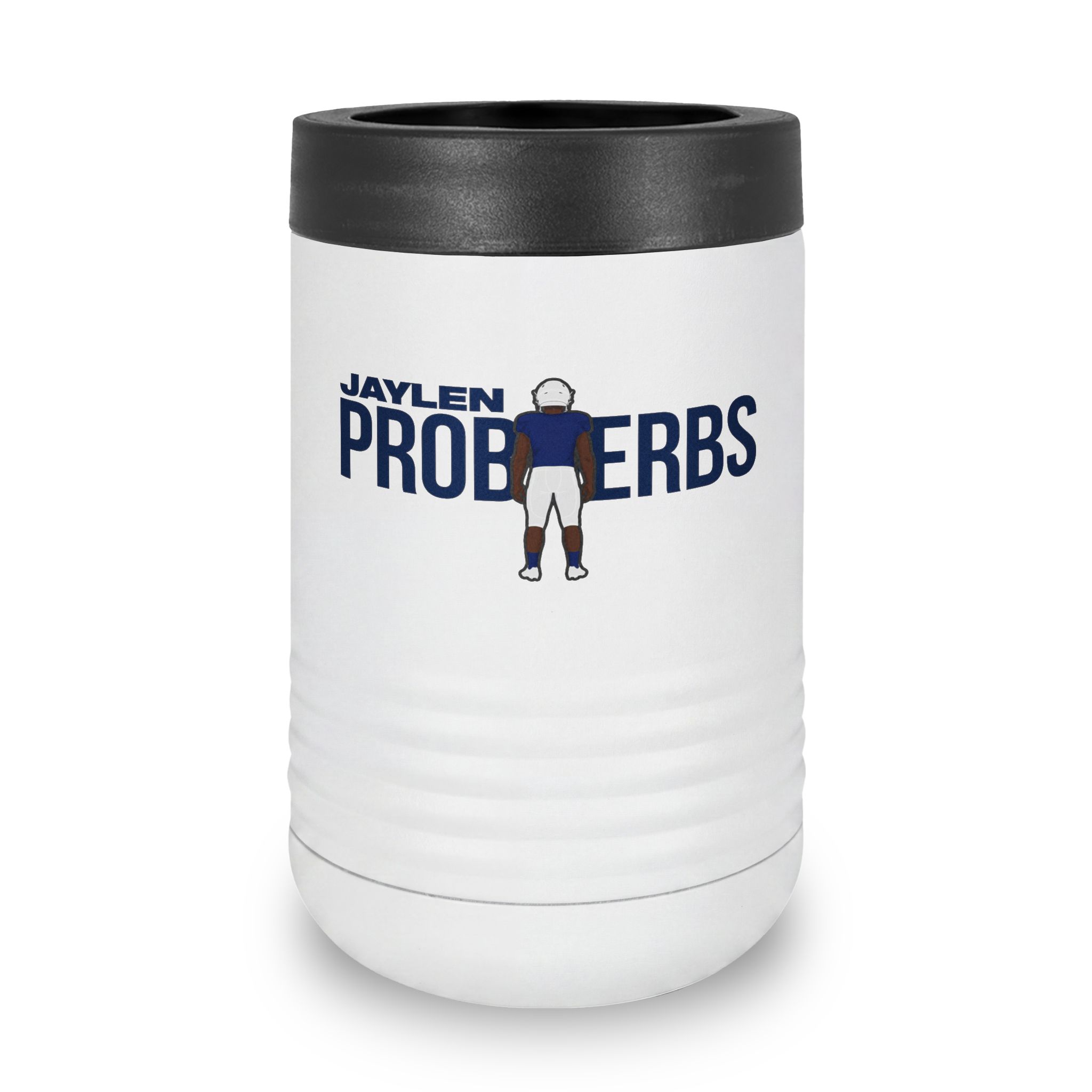 Stainless Can Cooler — character_player_name in White