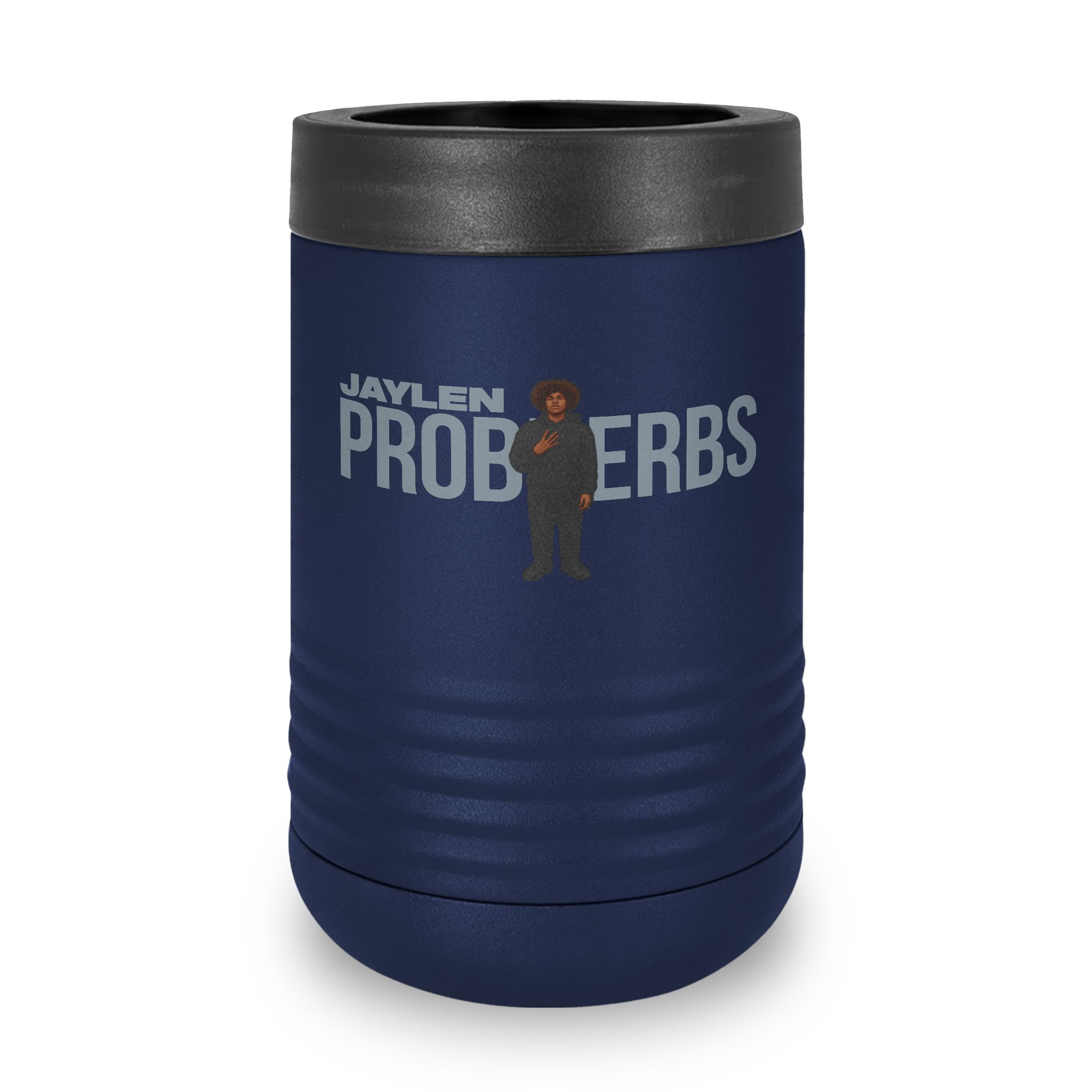 Stainless Can Cooler — character_player_name in Navy