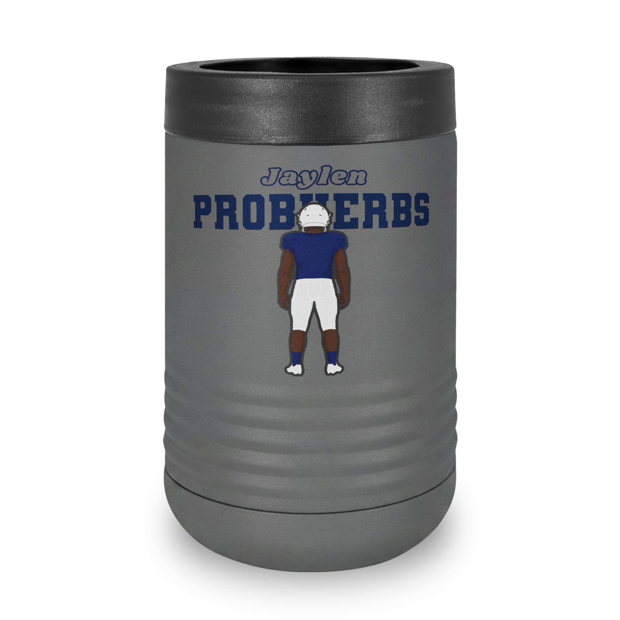 Stainless Can Cooler — character_name_arch in Grey