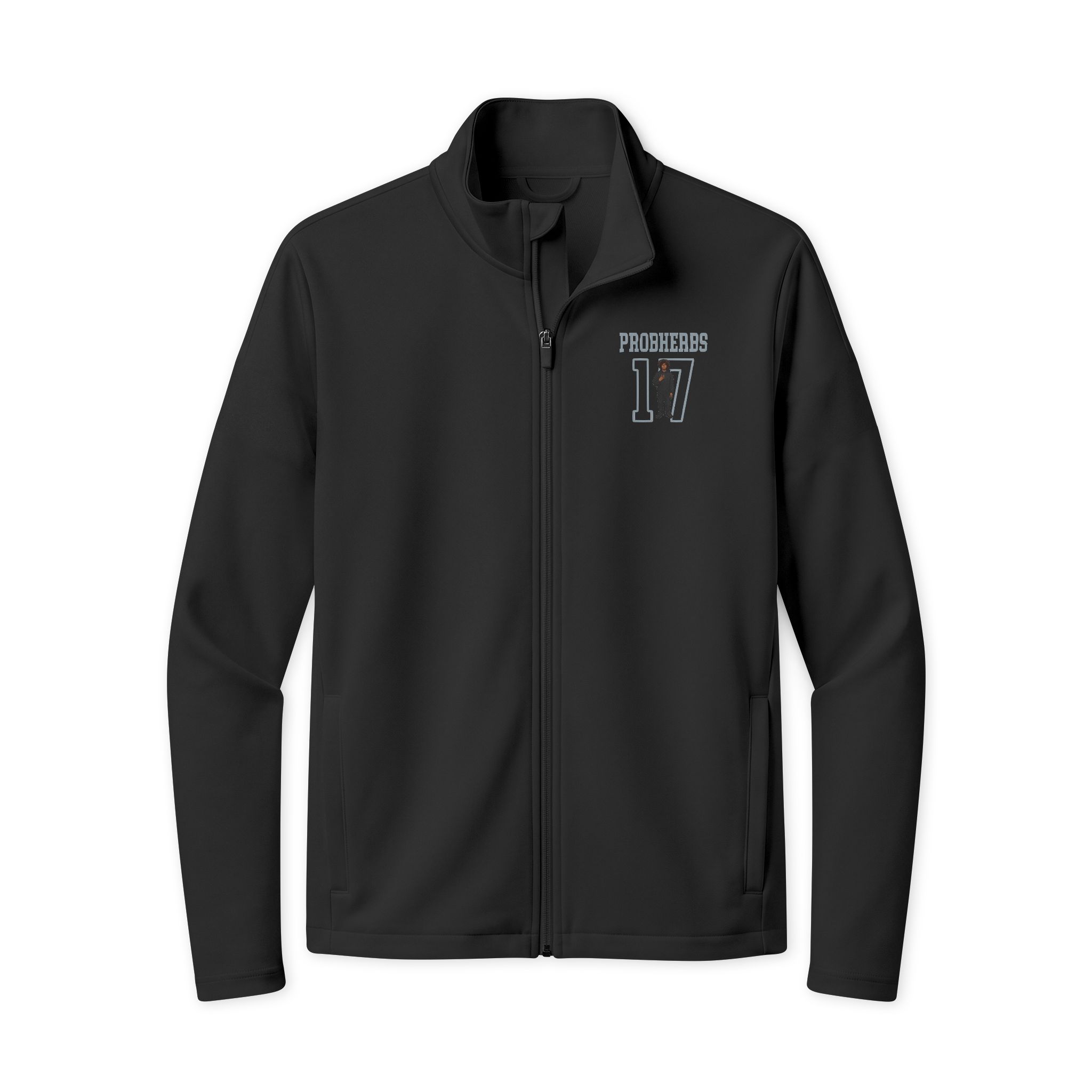 Travel Full-Zip Jacket — character_shirsey in Black/ Black