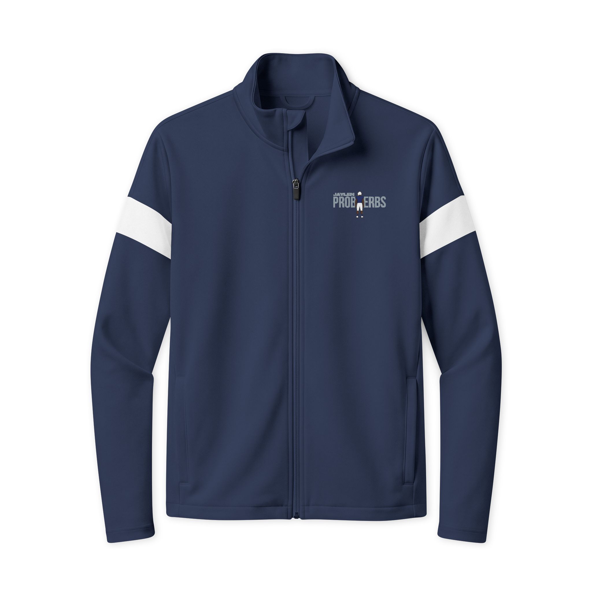 Travel Full-Zip Jacket — character_player_name in True Navy/ White