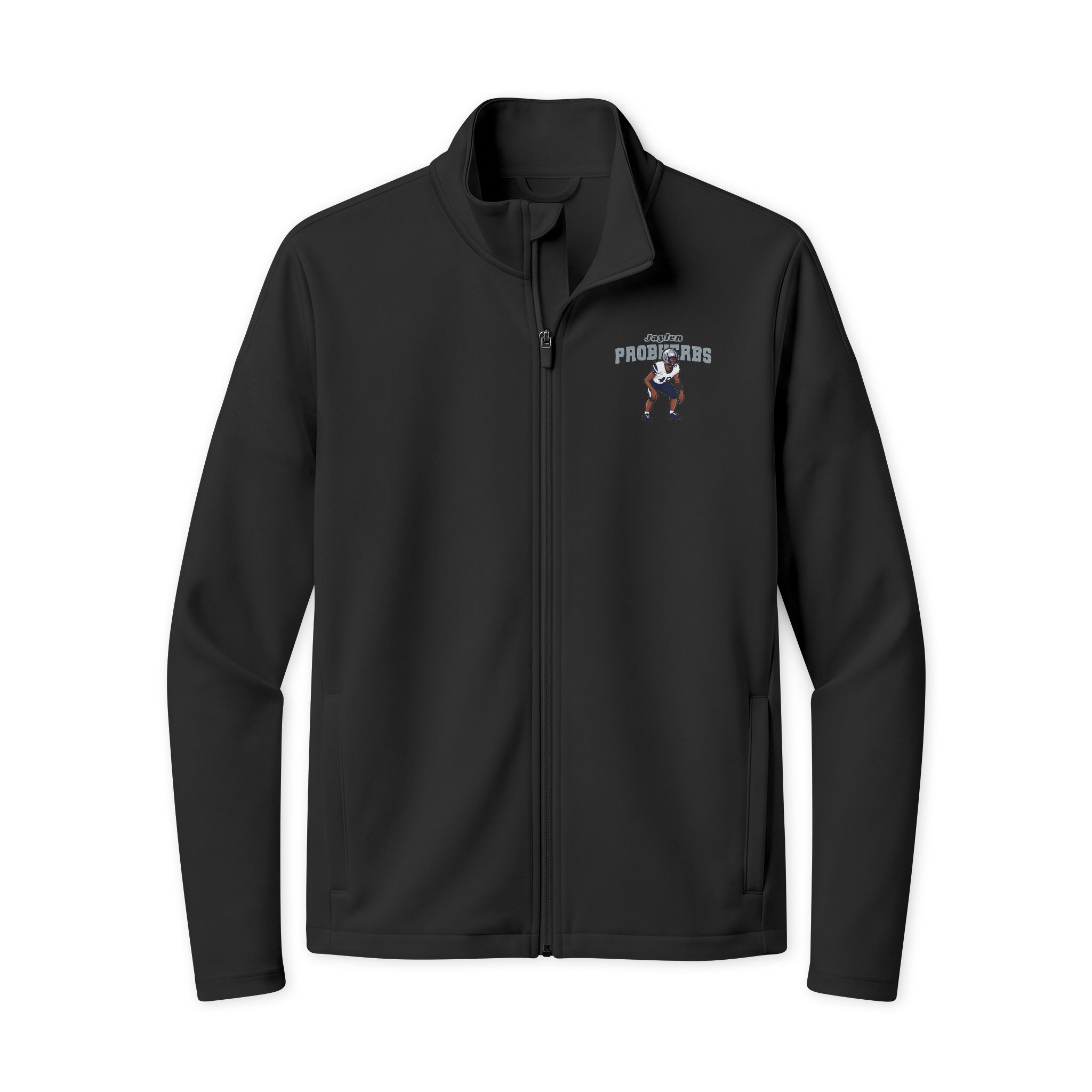 Travel Full-Zip Jacket — character_name_arch in Black/ Black