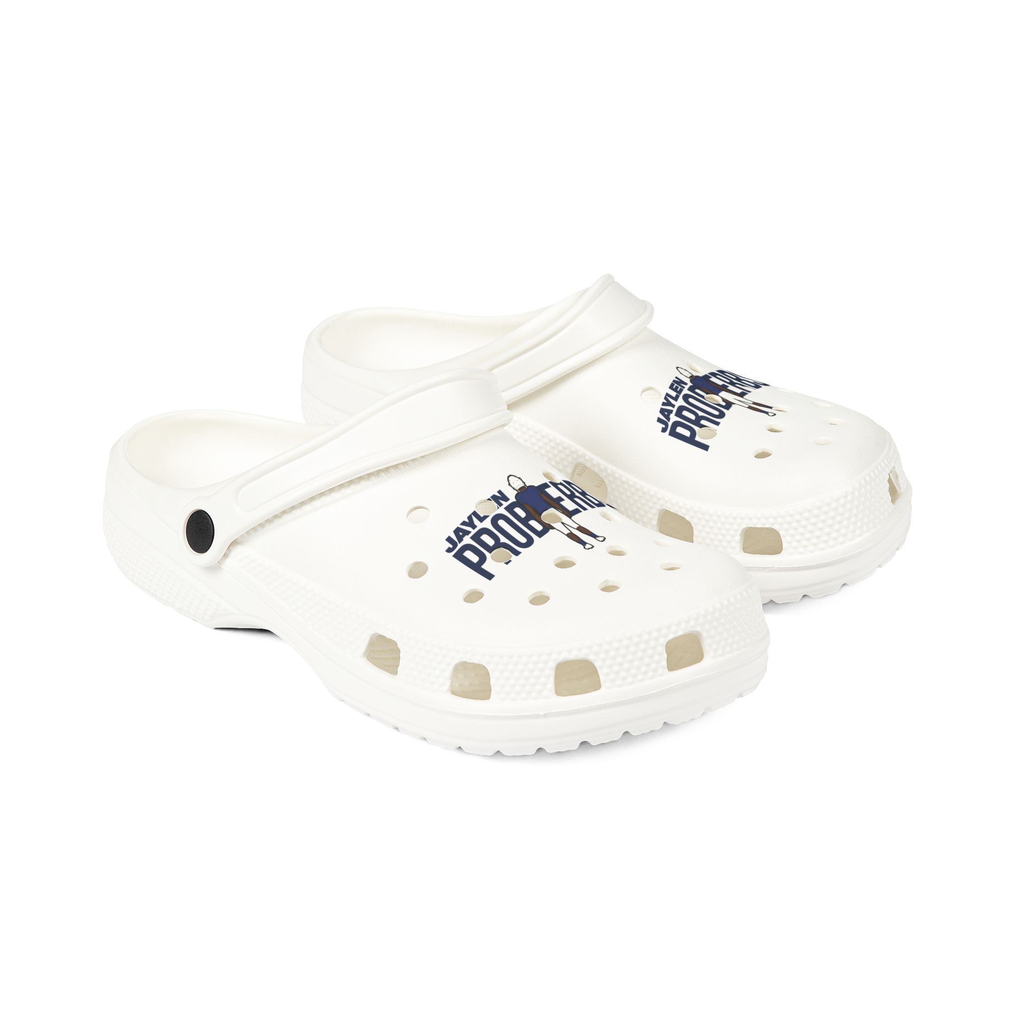 Rubber Clogs — character_player_name in White