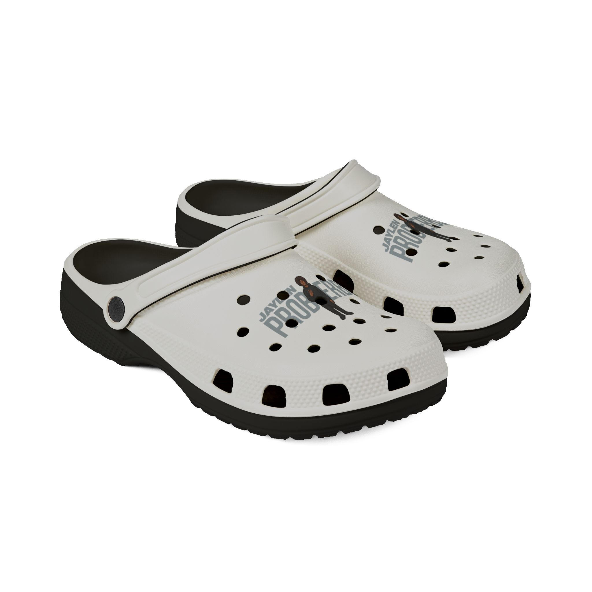 Rubber Clogs — character_player_name in Black
