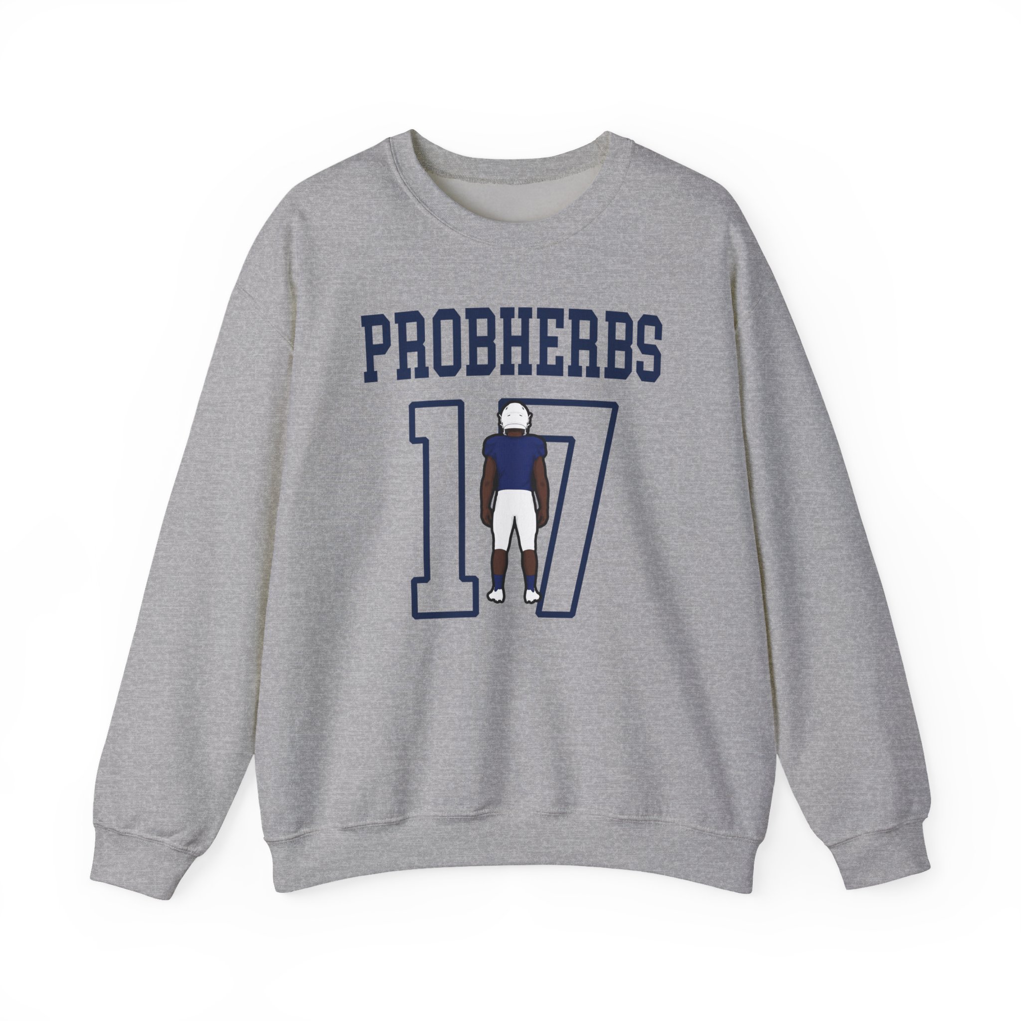 Crewneck Sweatshirt — character_shirsey in Grey