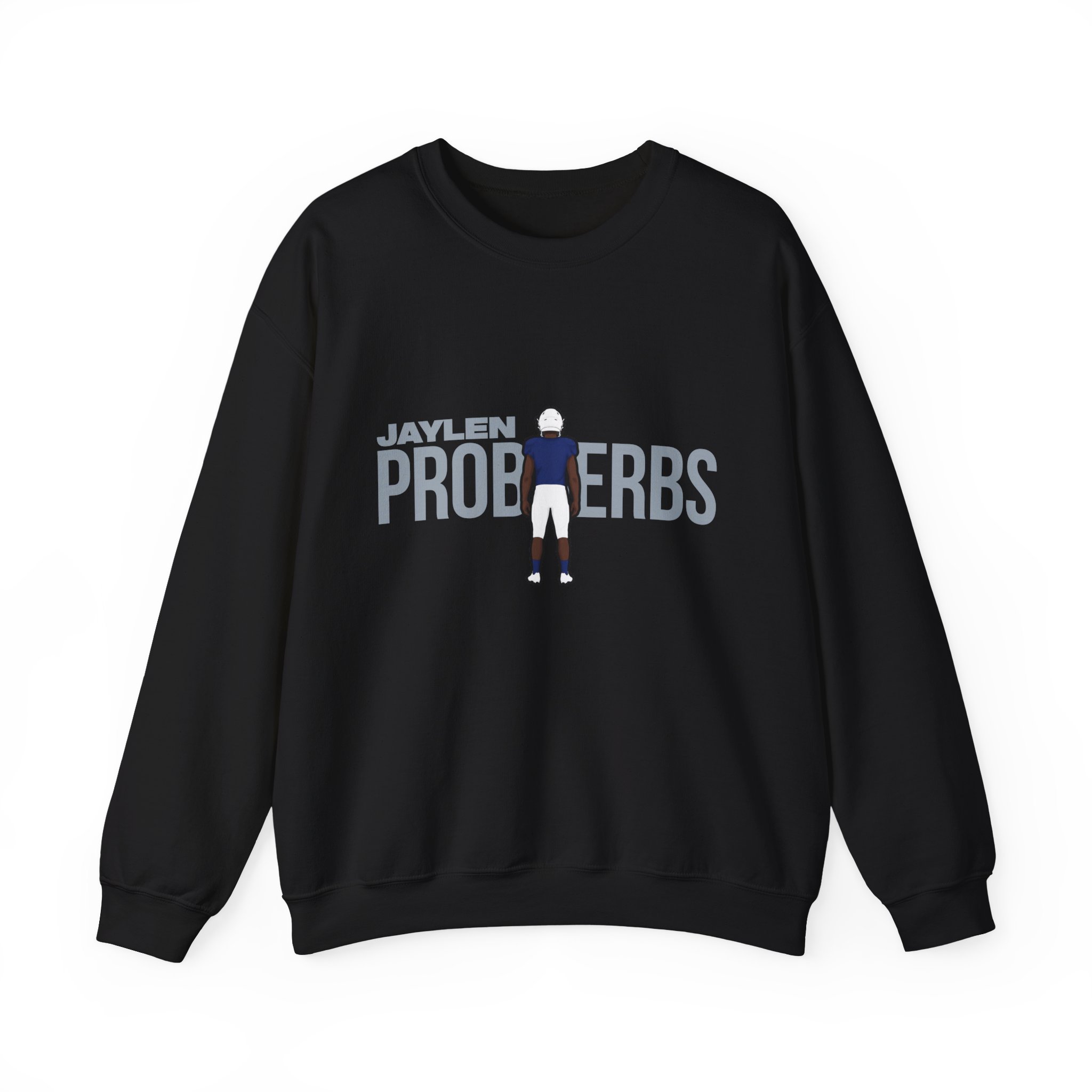 Crewneck Sweatshirt — character_player_name in Black
