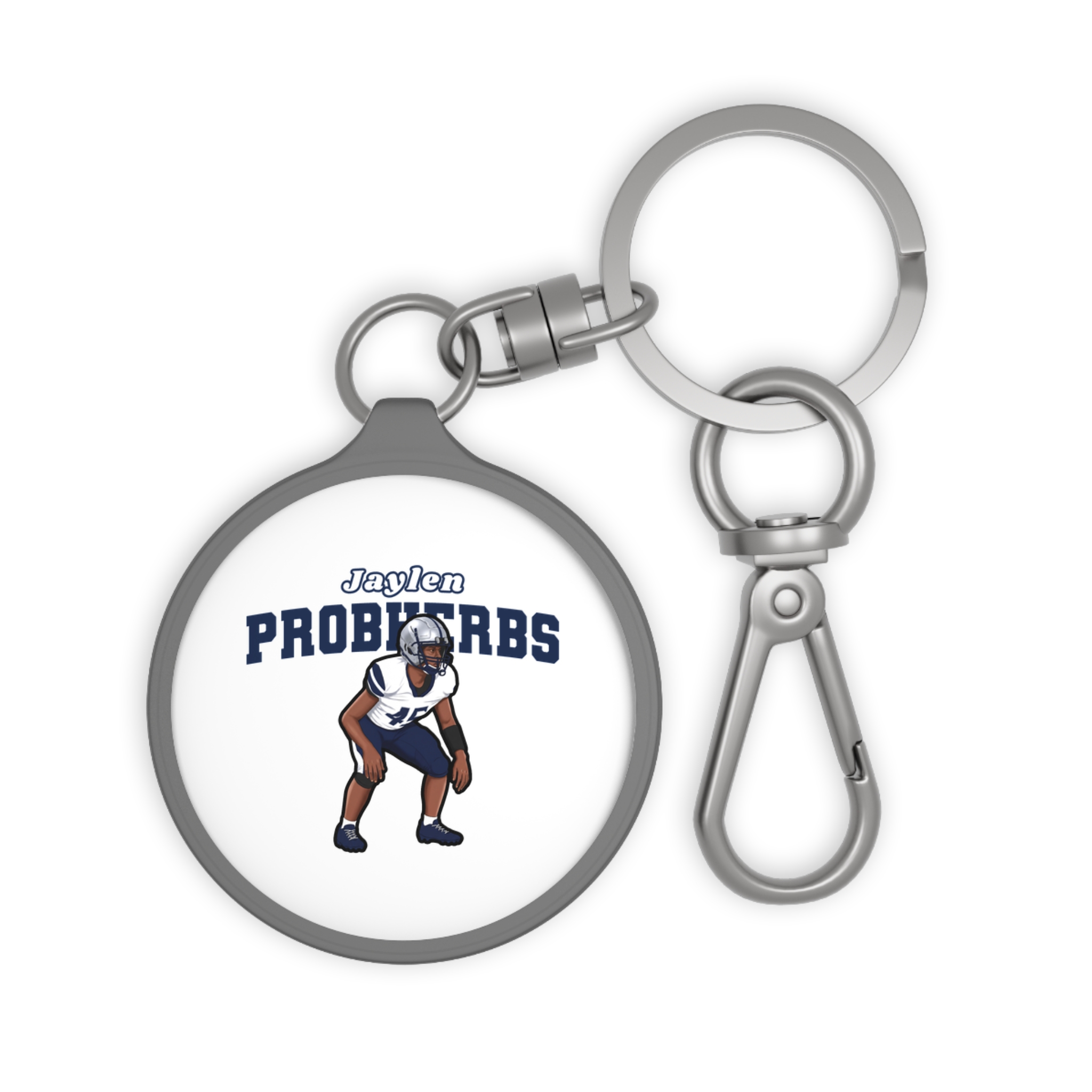 Keychain — character_name_arch in Grey