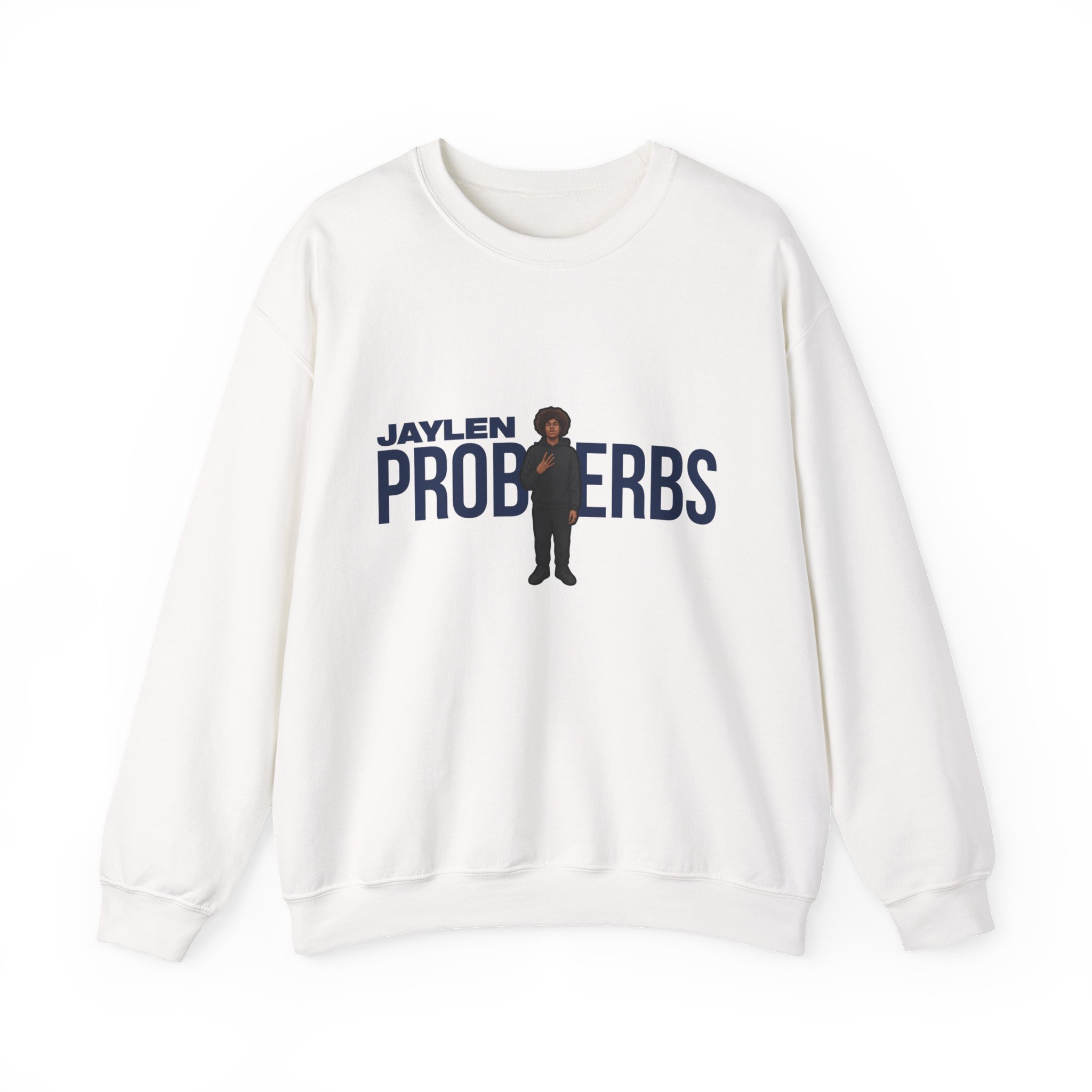Crewneck Sweatshirt — character_player_name in White