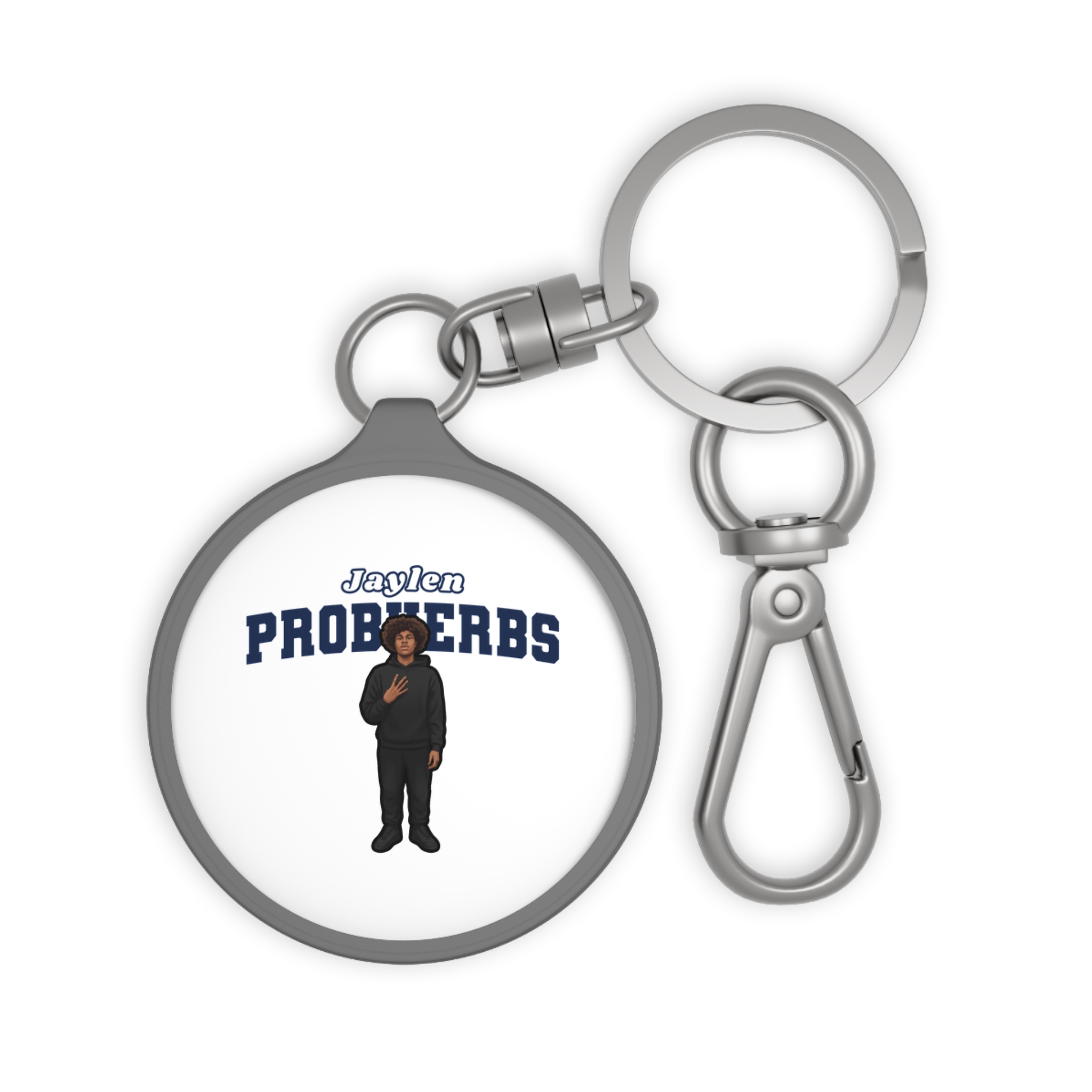 Keychain — character_name_arch in Grey