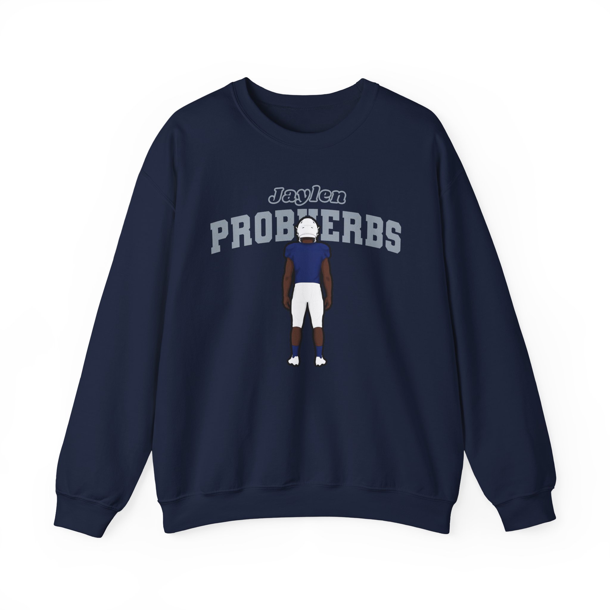 Crewneck Sweatshirt — character_name_arch in Navy