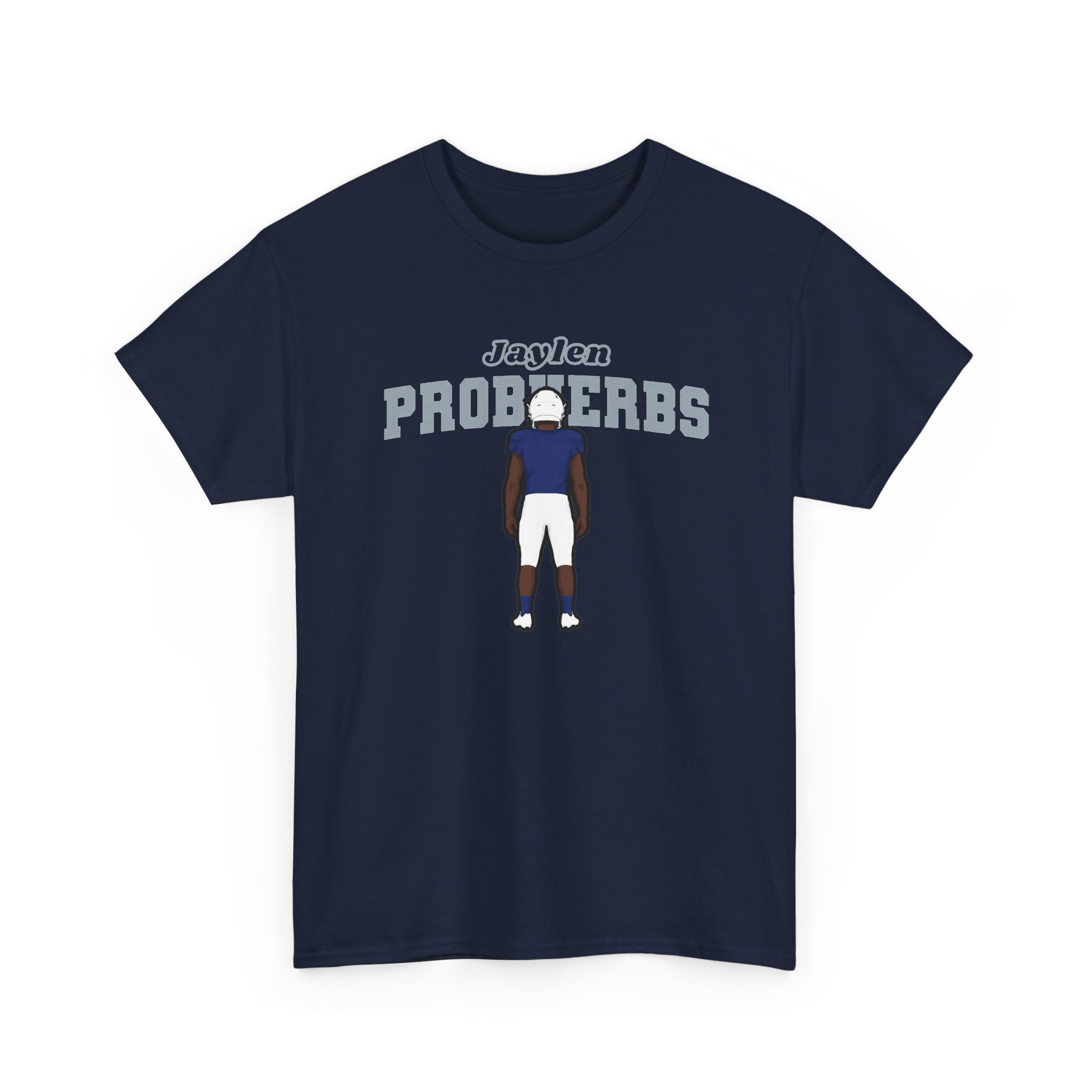 Tee — character_name_arch in Navy