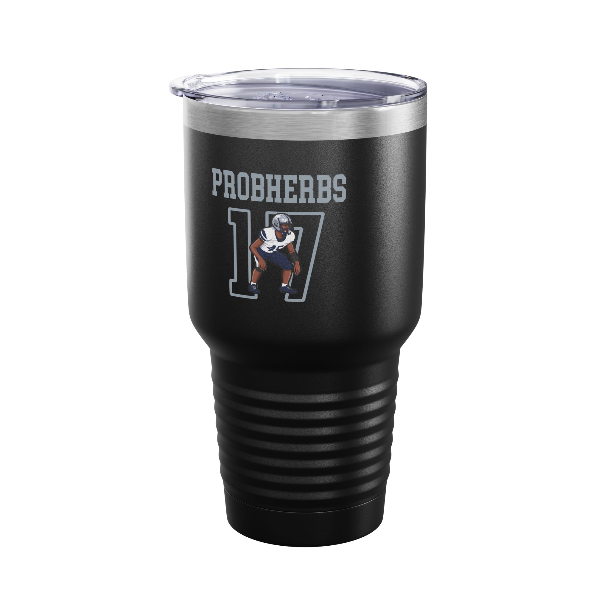 30oz Tumbler — character_shirsey in Black