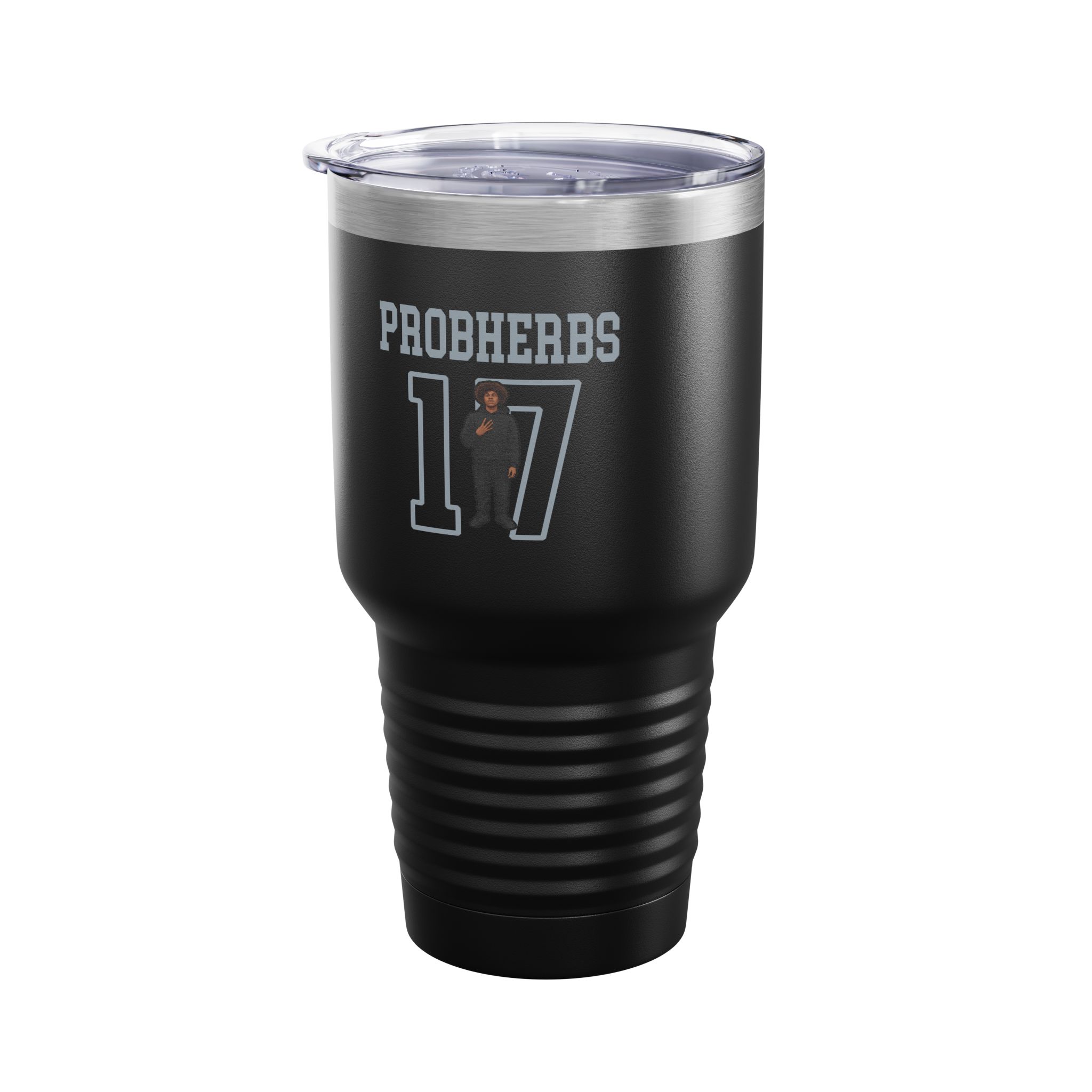 30oz Tumbler — character_shirsey in Black