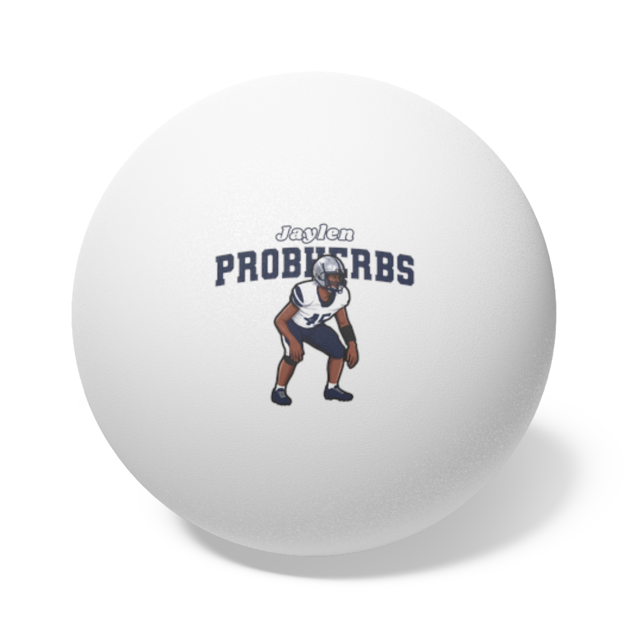 Ping Pong Balls, 6 pcs — character_name_arch in White