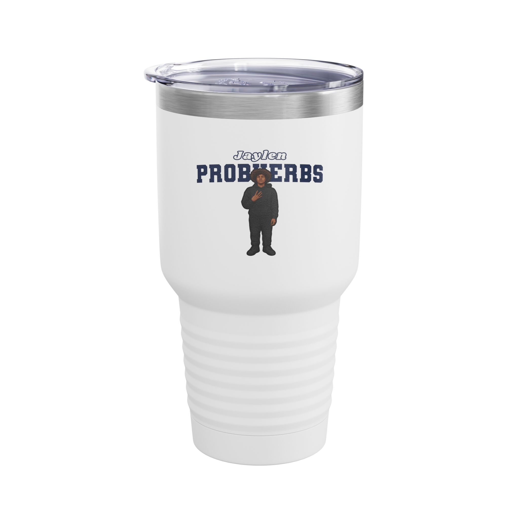 30oz Tumbler — character_name_arch in White